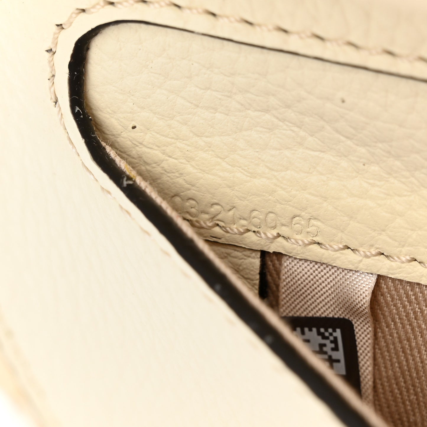 Raffia Small Grain Calfskin Mini Marcie Basket White