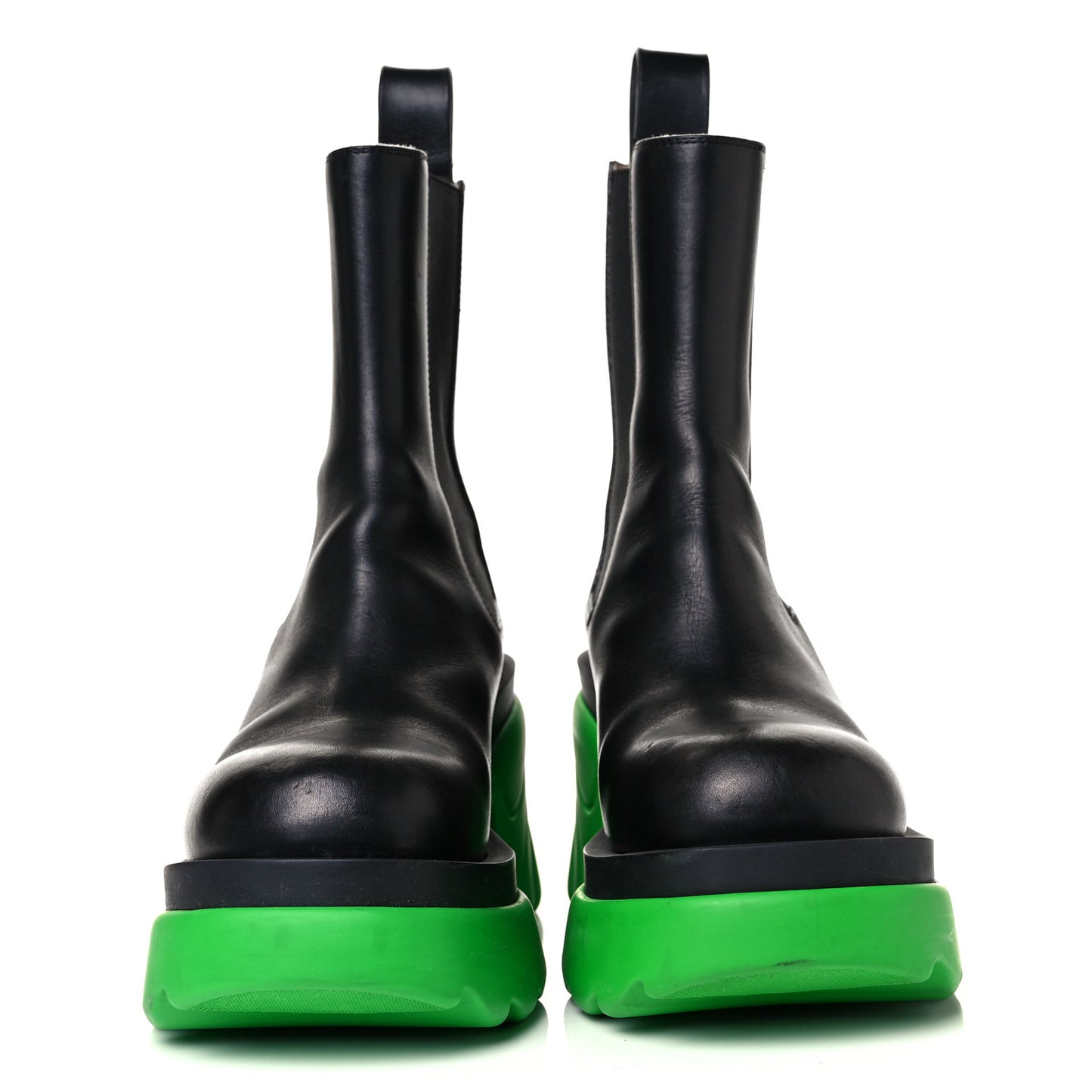 Calfskin The Flash Chelsea Boots 37 Black Grass