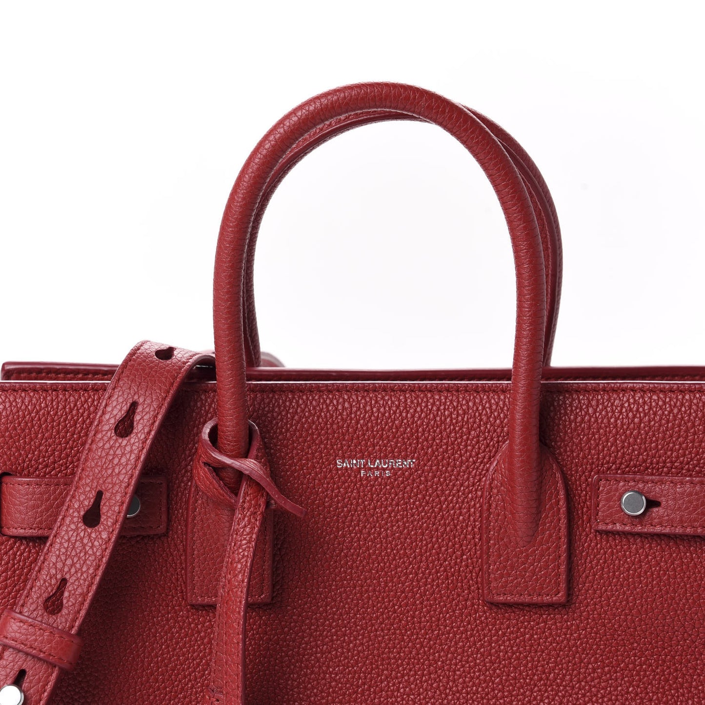 Grained Calfskin Baby Sac De Jour Souple Red