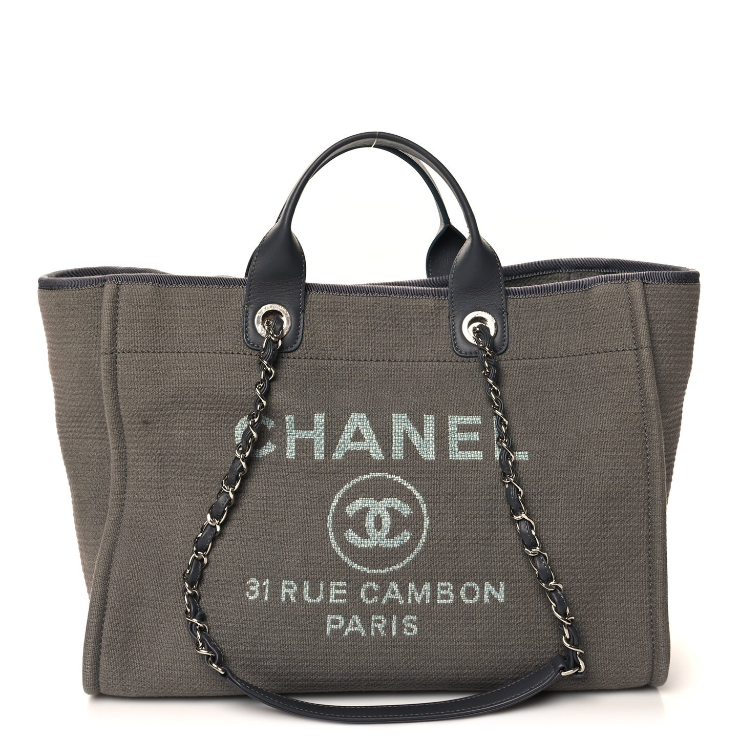 Mixed Fibers Medium Deauville Tote Grey