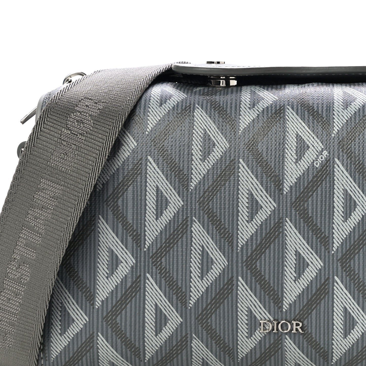 Coated Canvas CD Diamond Lingot 22 Bag Gray