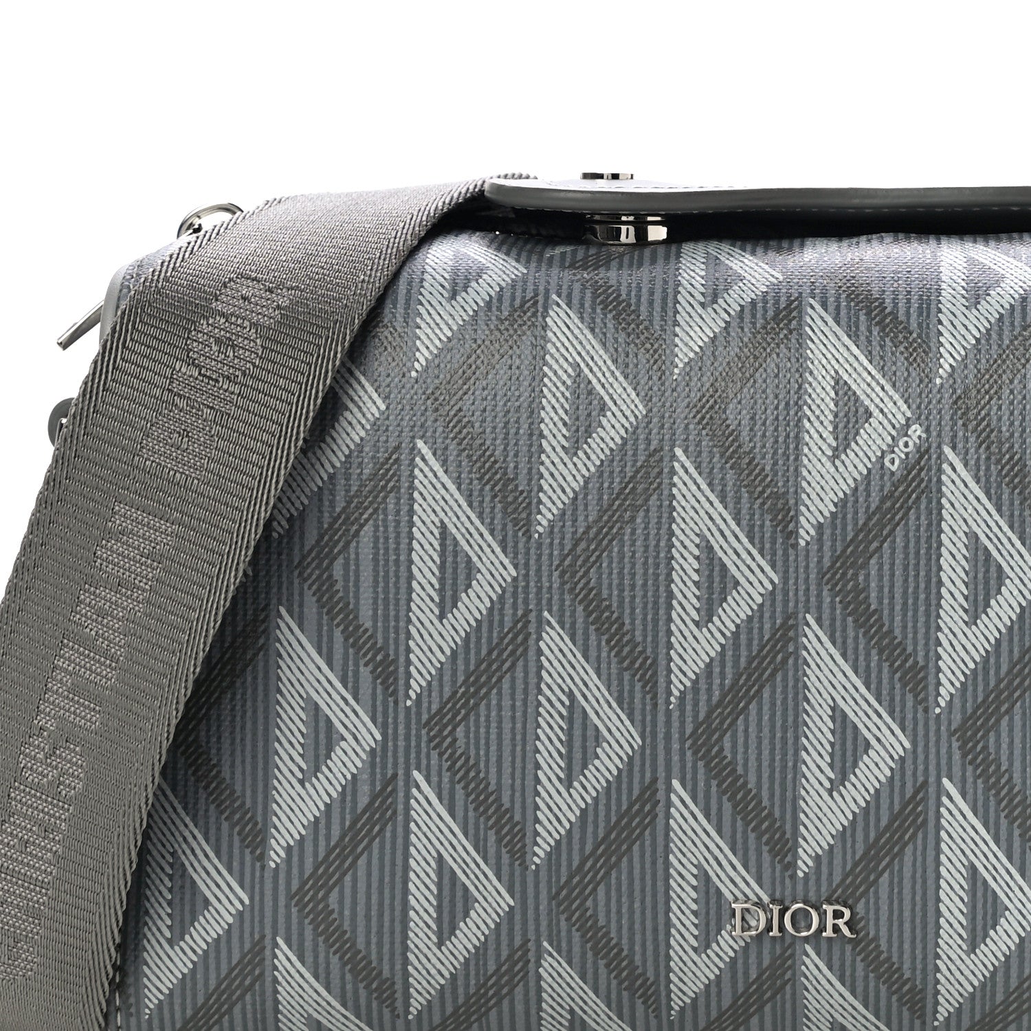 Christian Dior Coated Canvas CD Diamond Lingot 22 Bag Gray 8 of 10