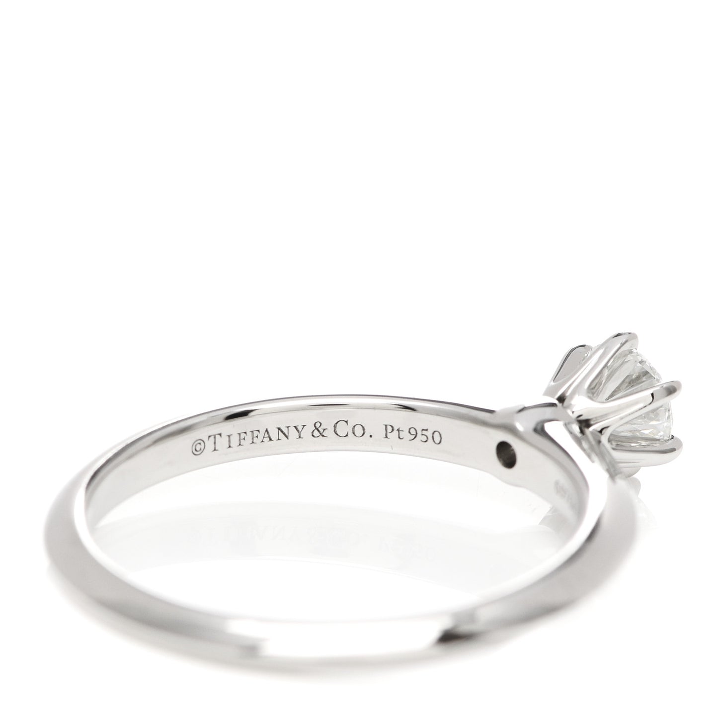 Platinum Diamond .31ct Solitaire Engagement Ring 52 6