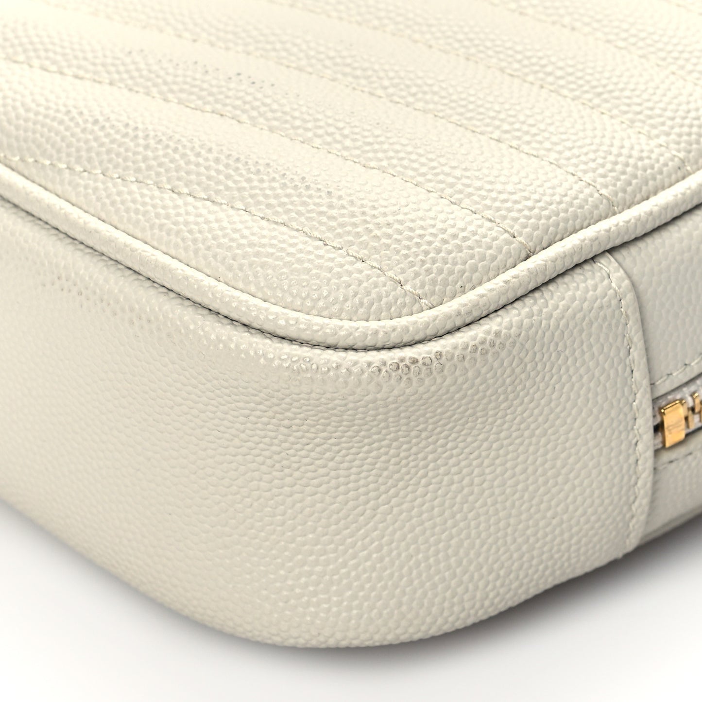 Grain De Poudre Matelasse Monogram Mini Lou Camera Bag Crema Soft