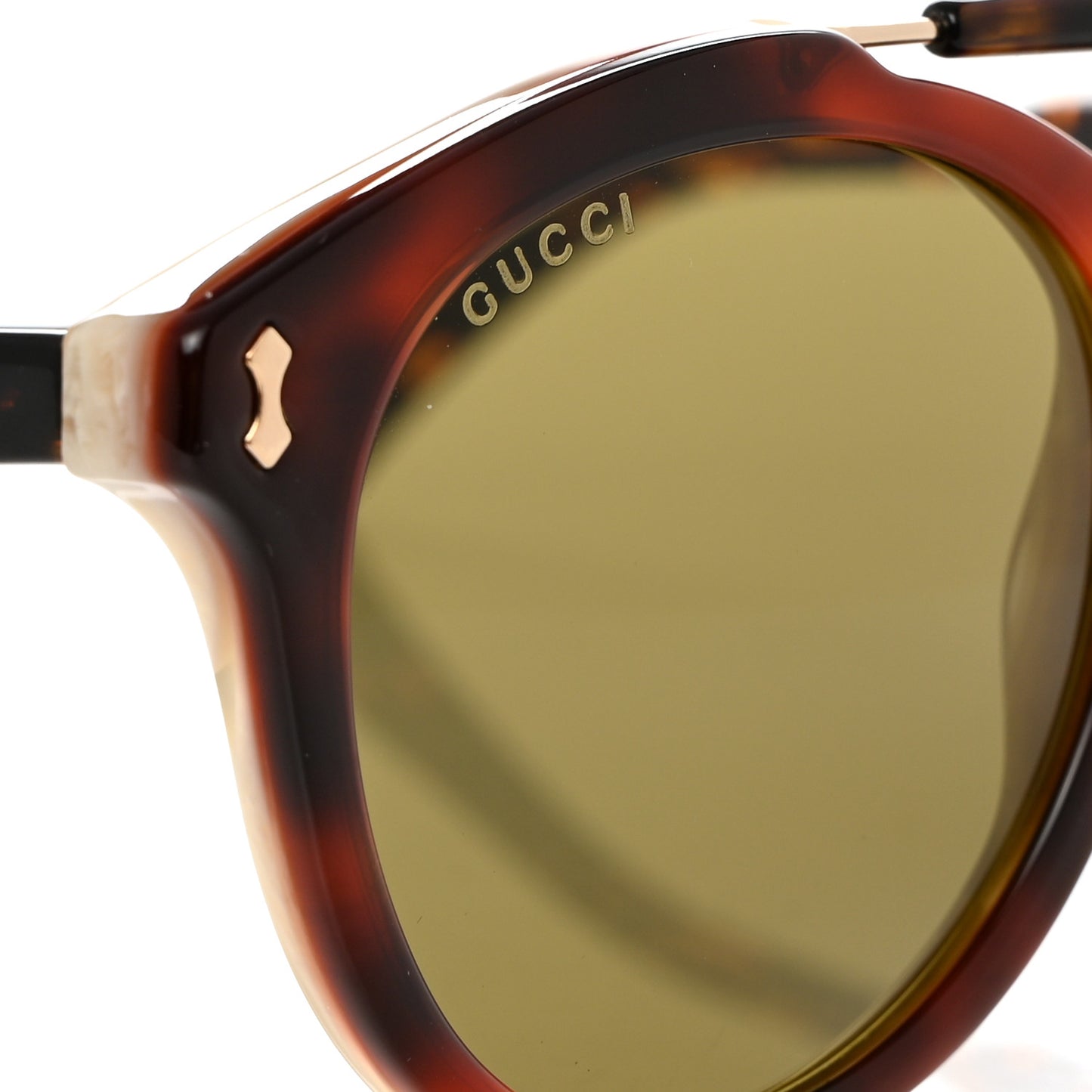 Round Avana Sunglasses GG0124SA Tortoise