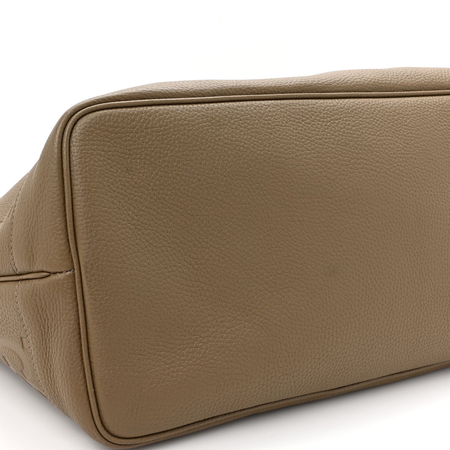 Monogram Jumbo GG Calfskin Web Large Shopping Tote Taupe
