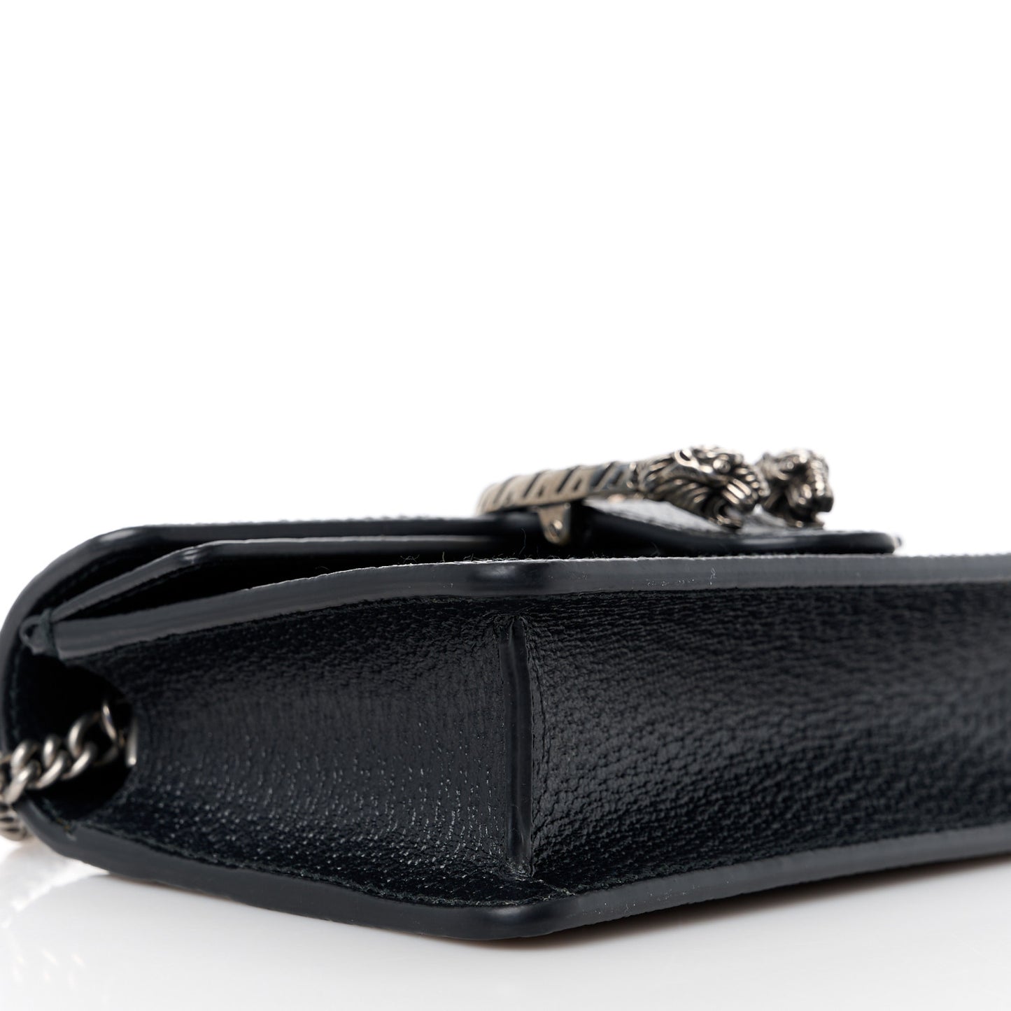 Jacquard Black Denim GG Monogram Super Mini Dionysus Shoulder Bag Black Ivory