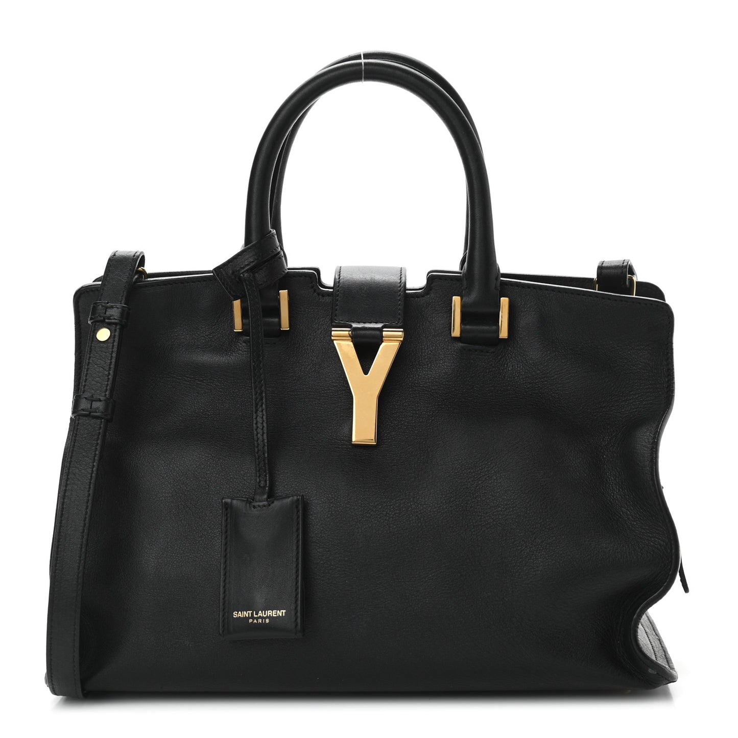 Calfskin Small Classic Y Cabas Black