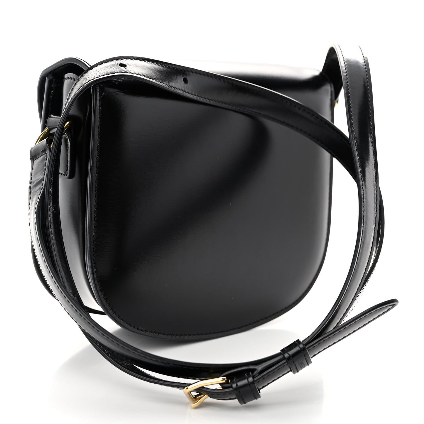Shiny Calfskin Teen Besace Black