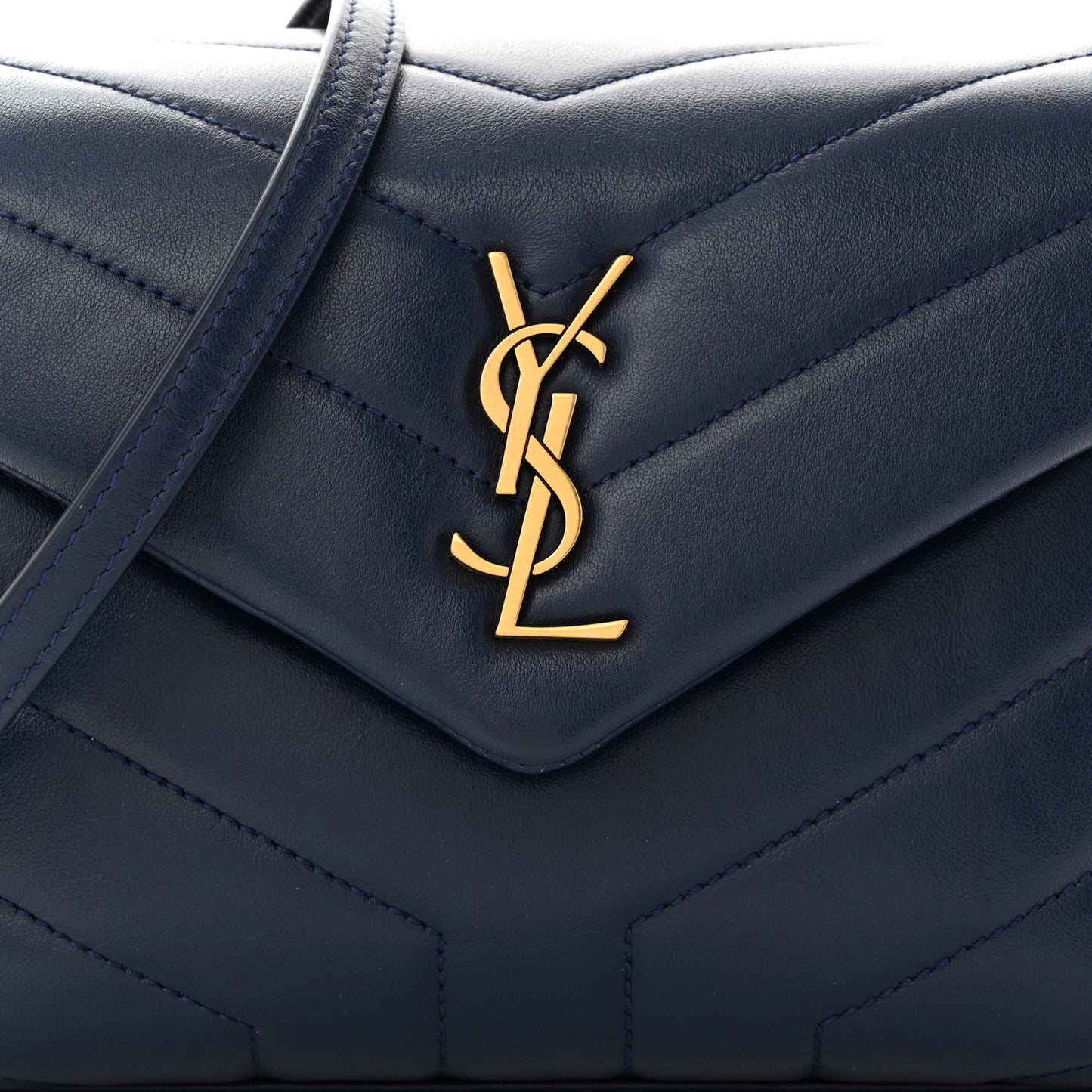 Calfskin Y Quilted Monogram Toy Loulou Crossbody Bag New Cobalt