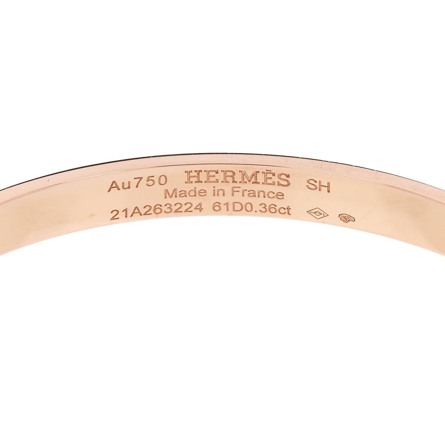 18K Rose Gold Diamond PM Kelly Pave Bracelet SH