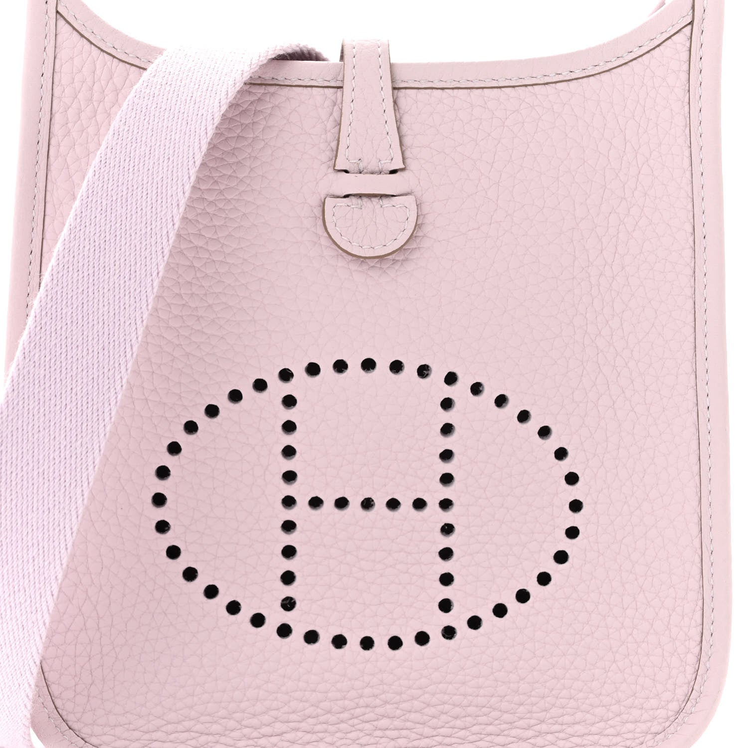 Hermes Taurillon Clemence Evelyne TPM Mauve Pale 8 of 11