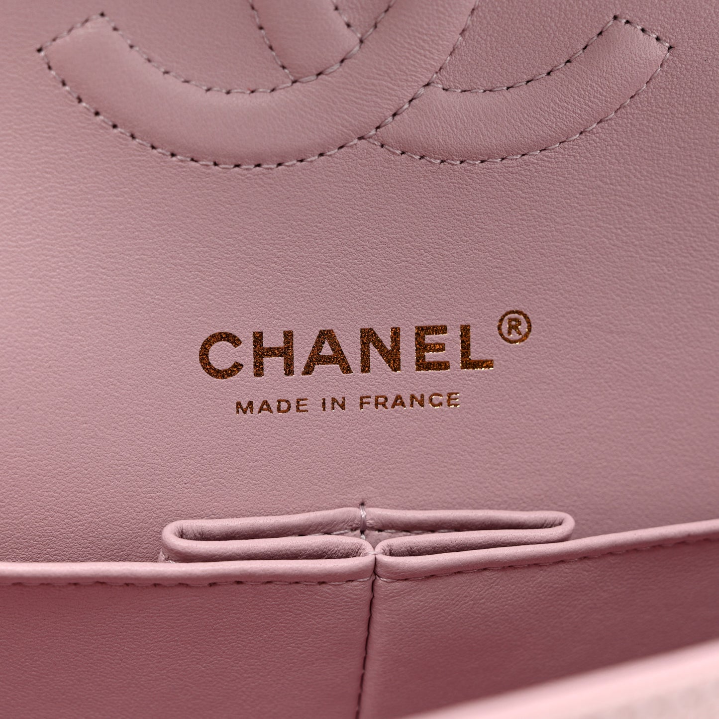 Caviar Quilted Medium Double Flap Light Pink