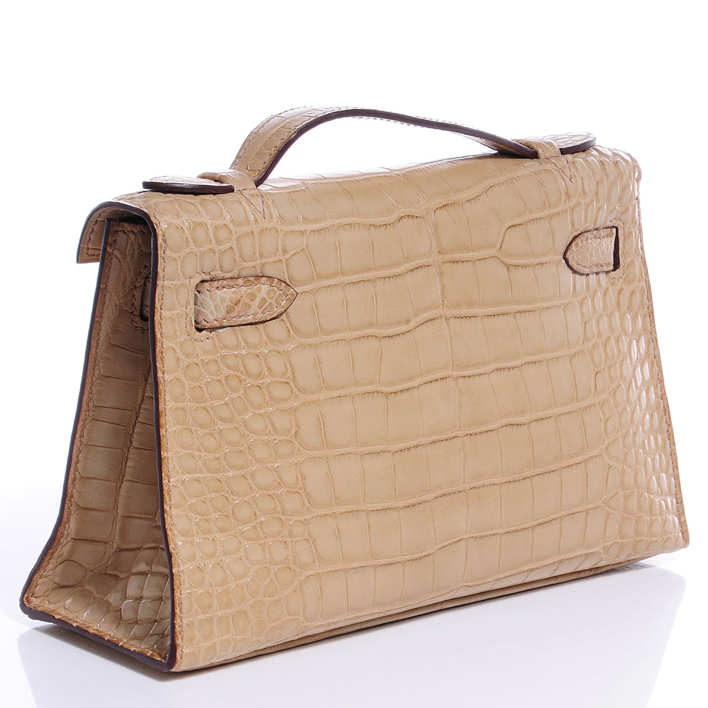 Matte Alligator Kelly Pochette Poussiere