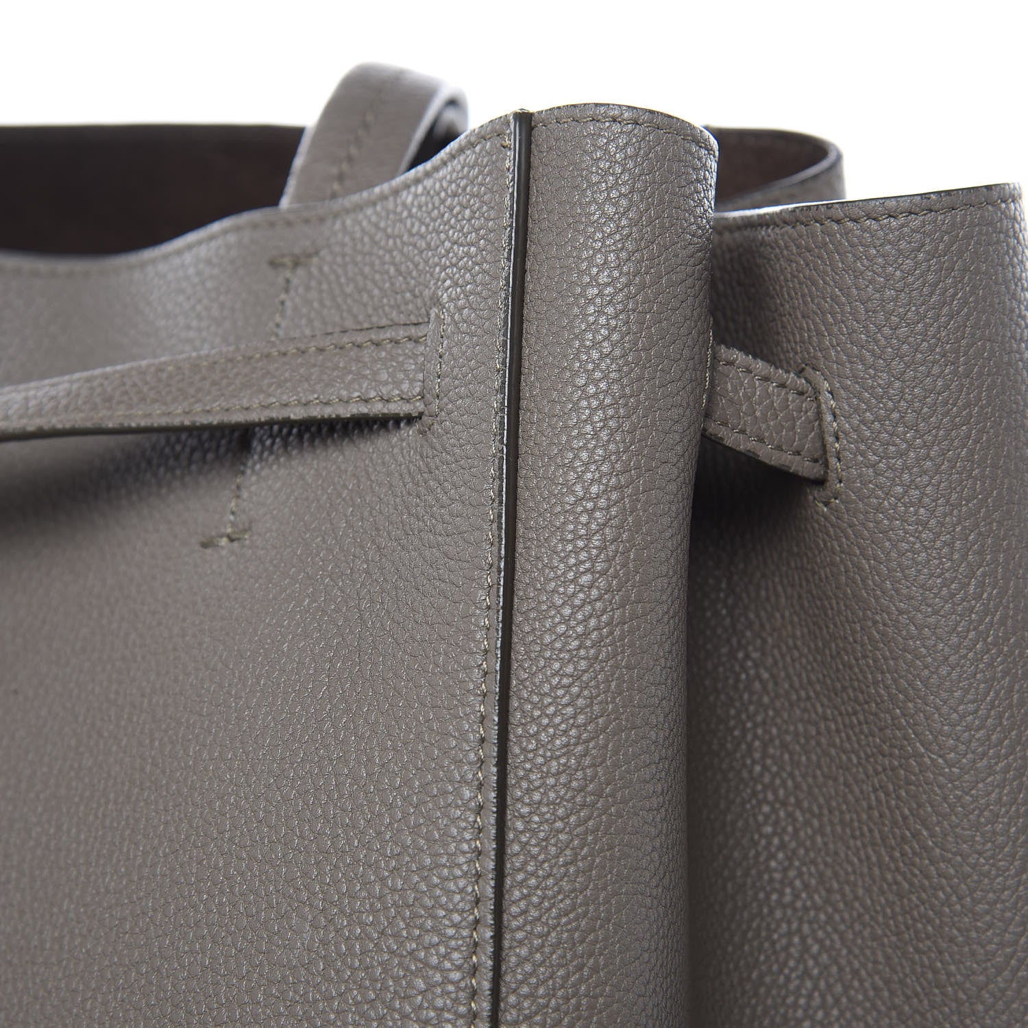 Celine Soft Grained Calfskin Medium Belt Cabas Phantom Taupe 15 of 21