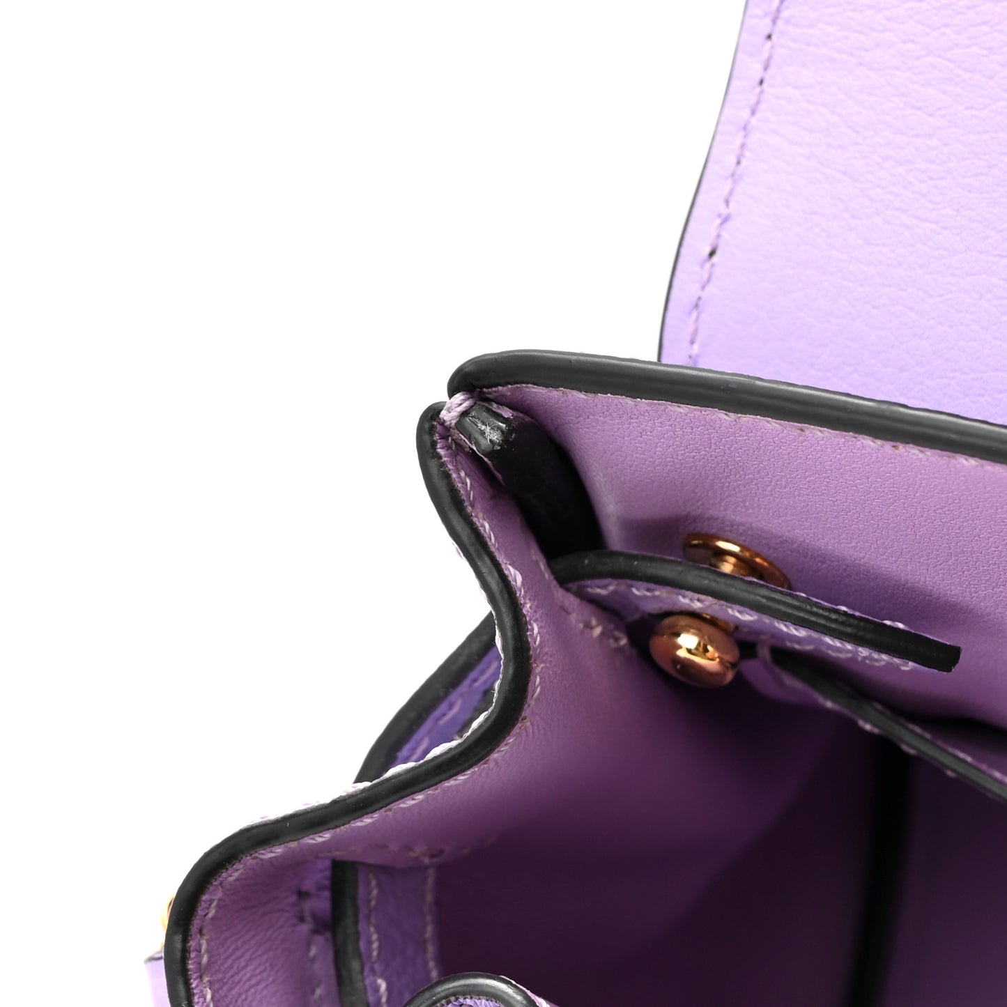 Calfskin Medusa Small Top Handle Handbag Lilac