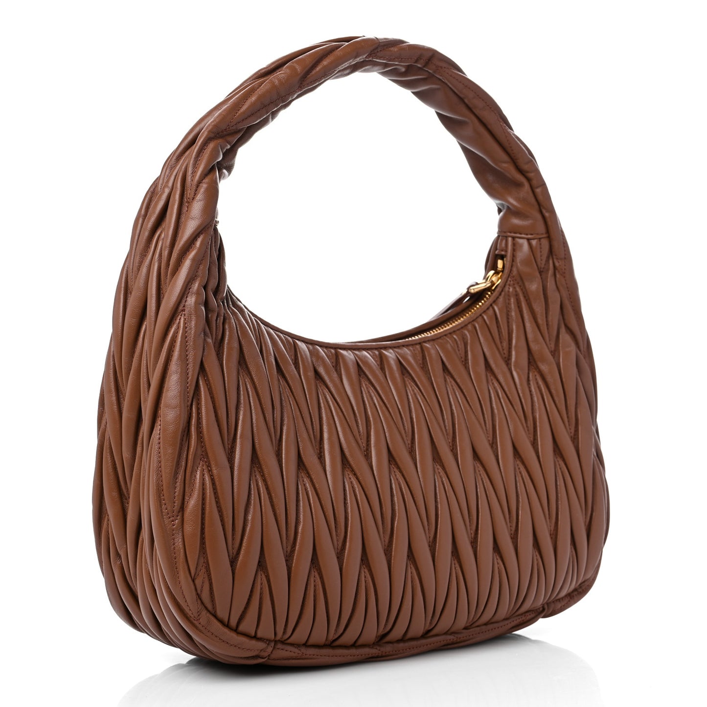 Nappa Matelasse Wander Large Hobo Cognac