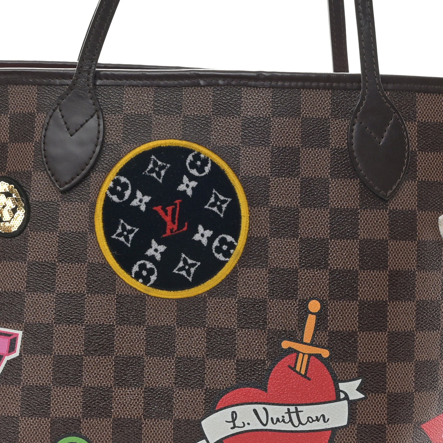 Damier Ebene Travel Stickers Neo Neverfull MM