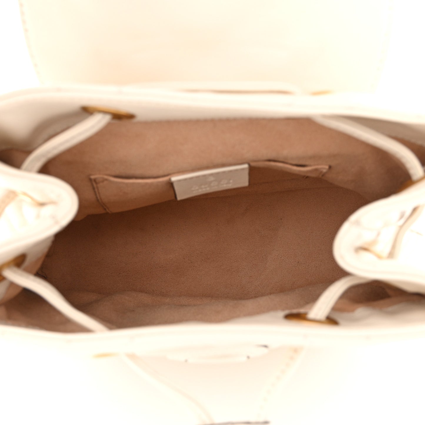 Calfskin Matelasse GG Marmont Flap Backpack White
