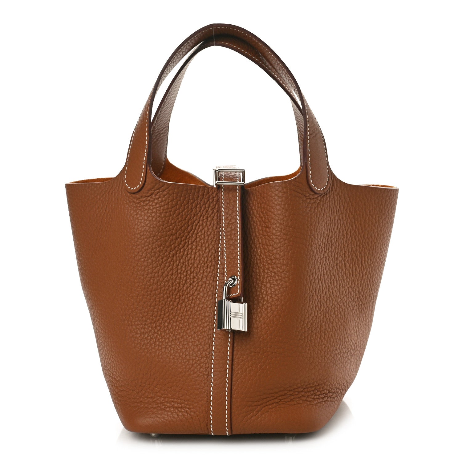 Hermes Taurillon Clemence Picotin Lock 18 PM Gold 1 of 8