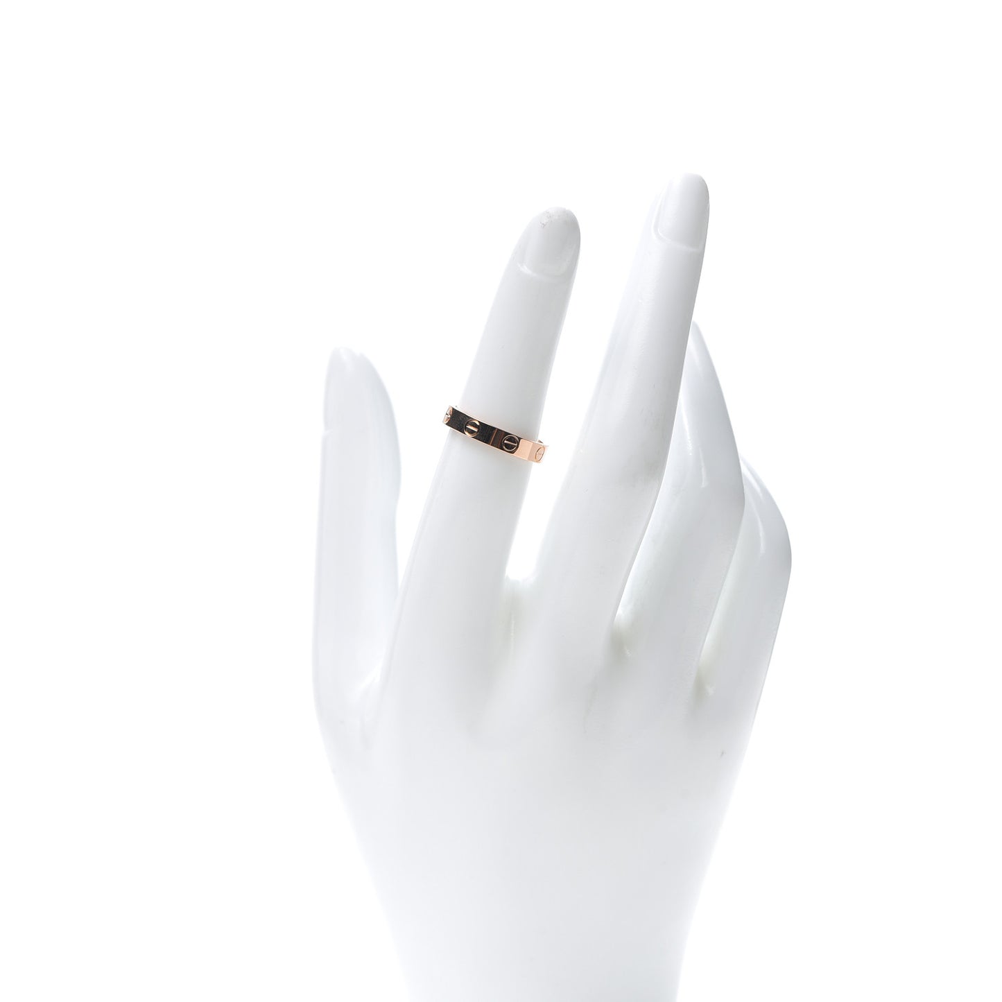 18K Pink Gold 3.5mm LOVE Wedding Band Ring 51 5.75