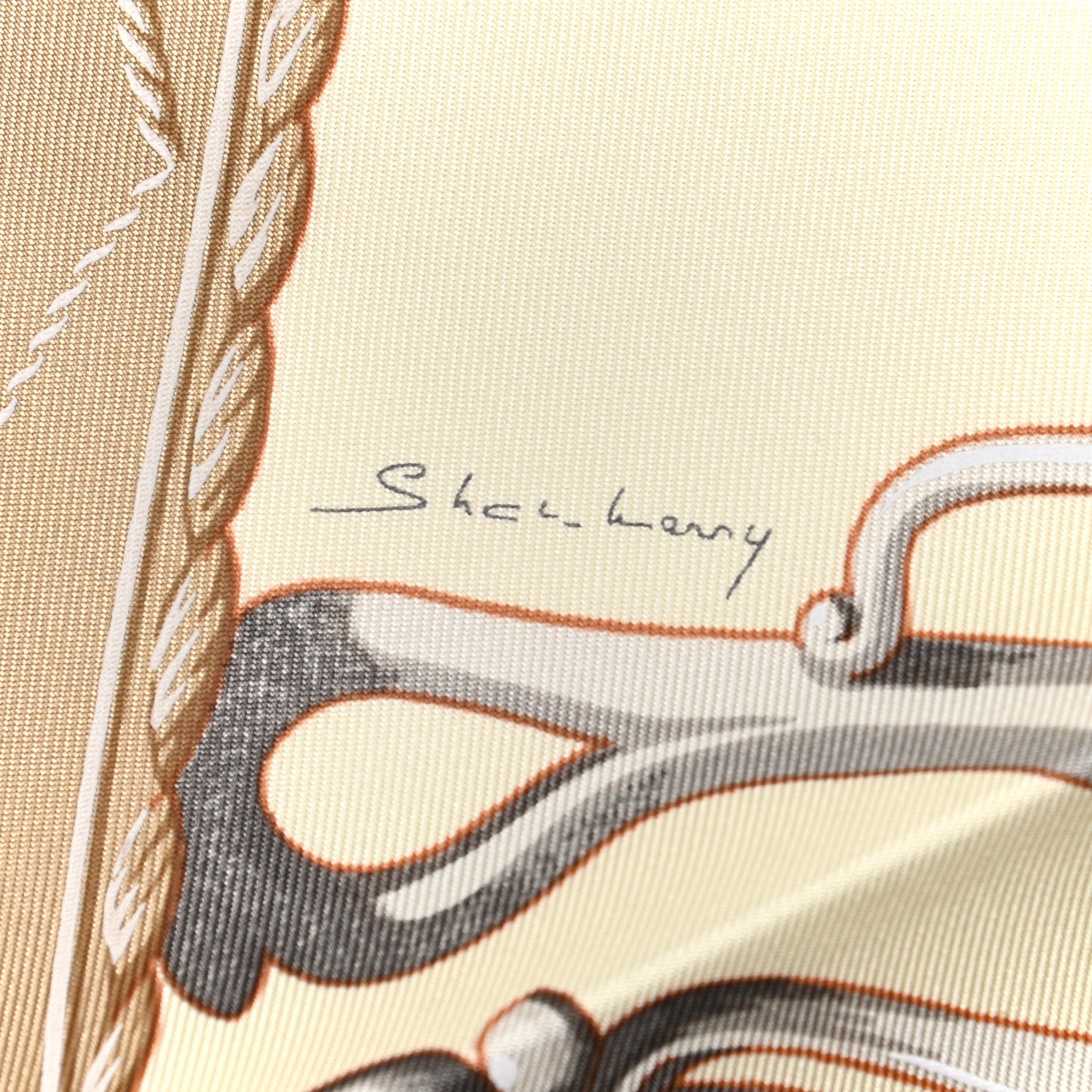 Silk Lift Profile Scarf 90 Creme Beige Gris