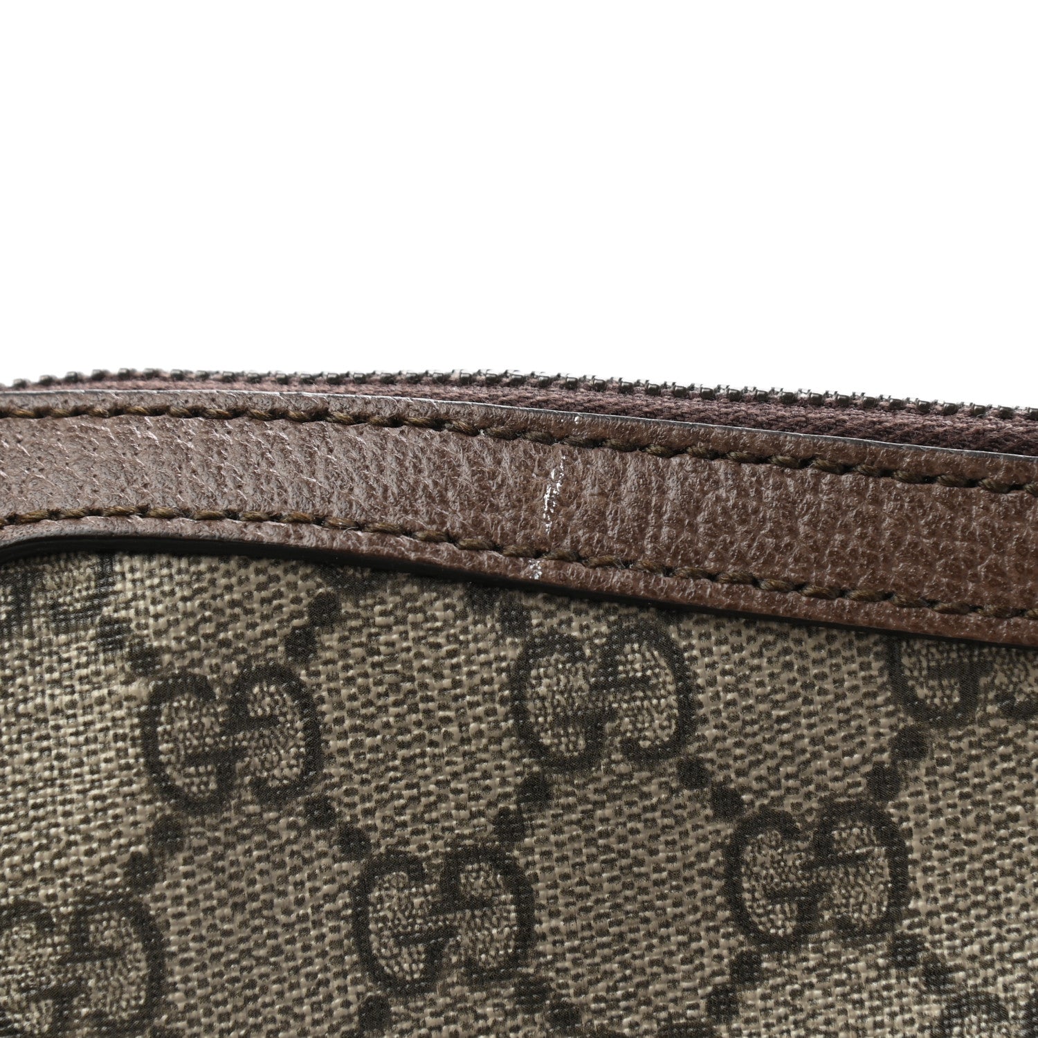 Gucci GG Supreme Monogram Web Small Ophidia Half Moon Hobo Brown 11 of 12