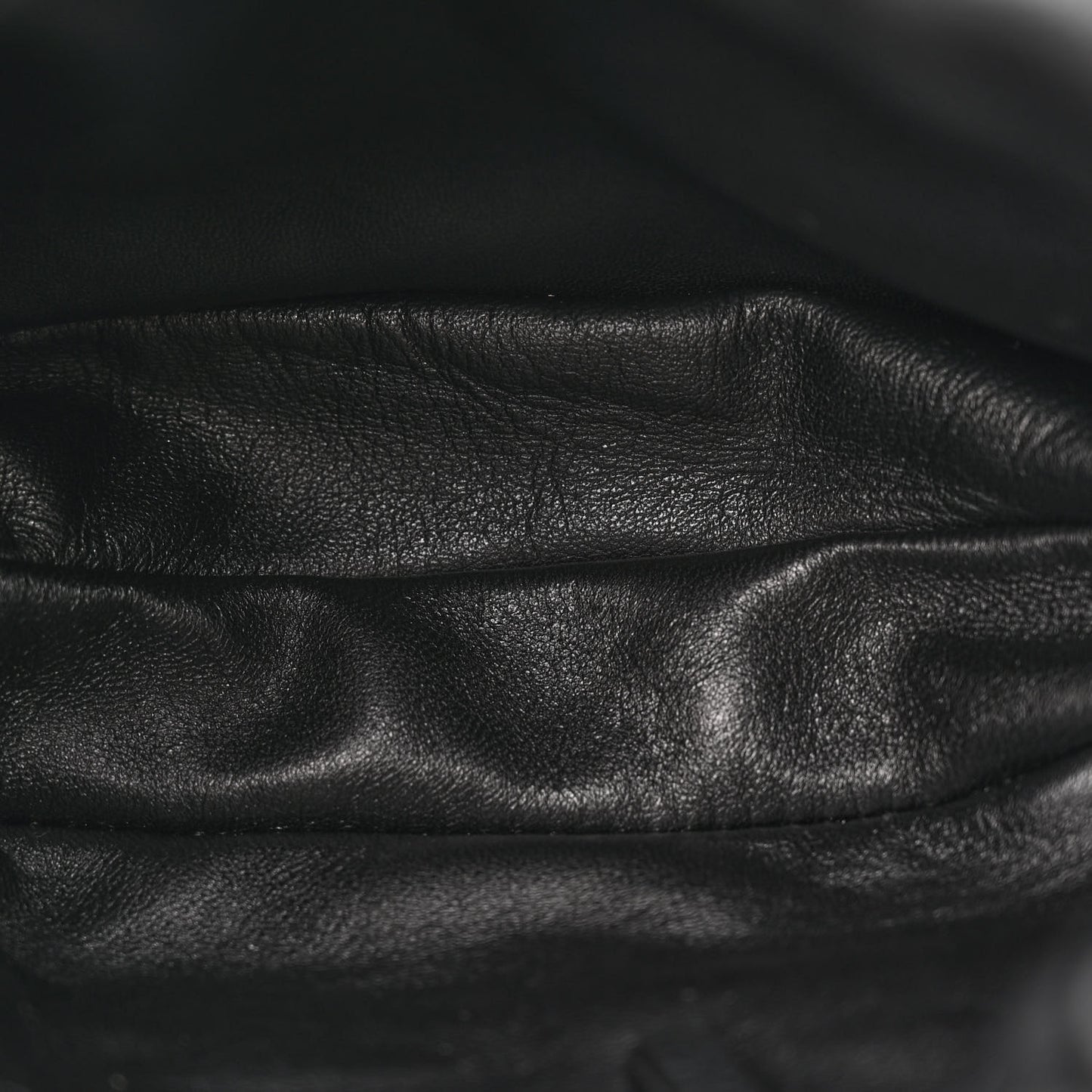 Grained Calfskin Bourse Clutch Black