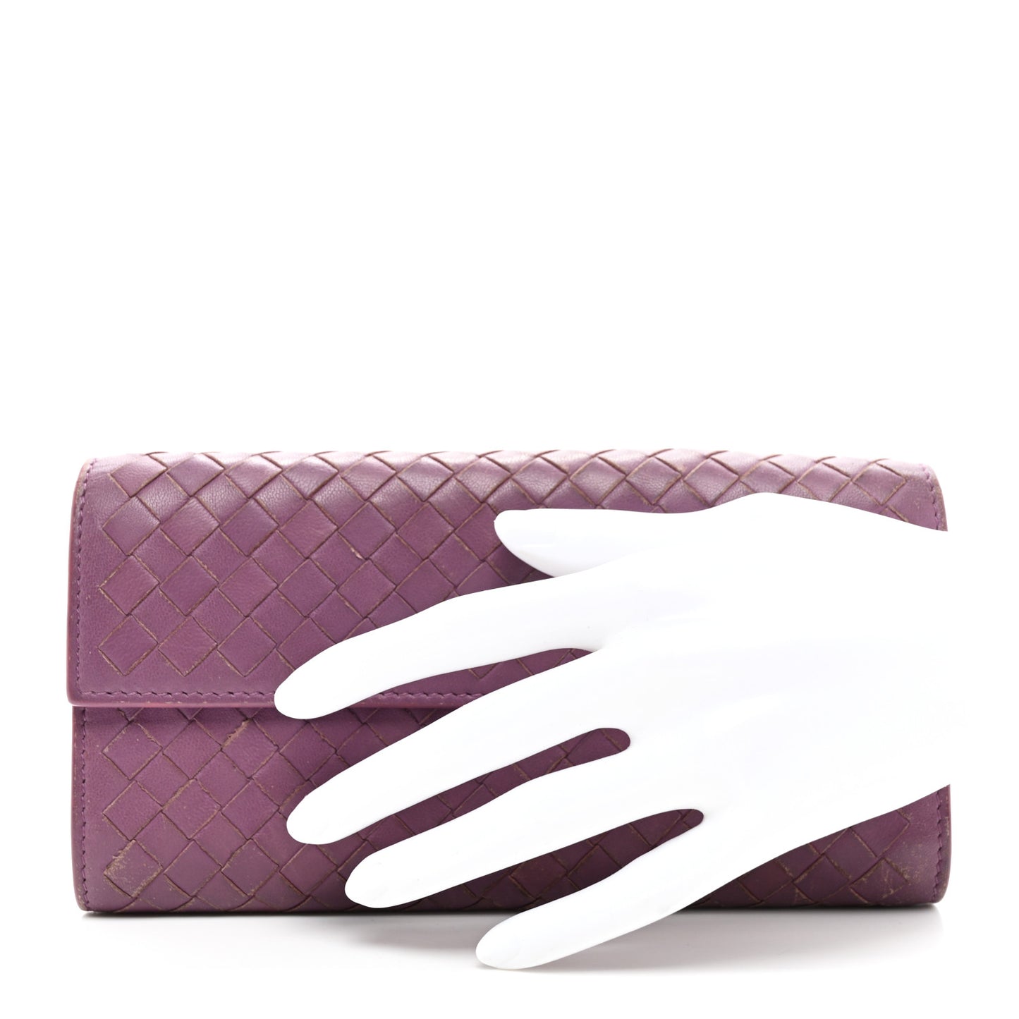 Nappa Intrecciato Continental Flap Wallet Corot