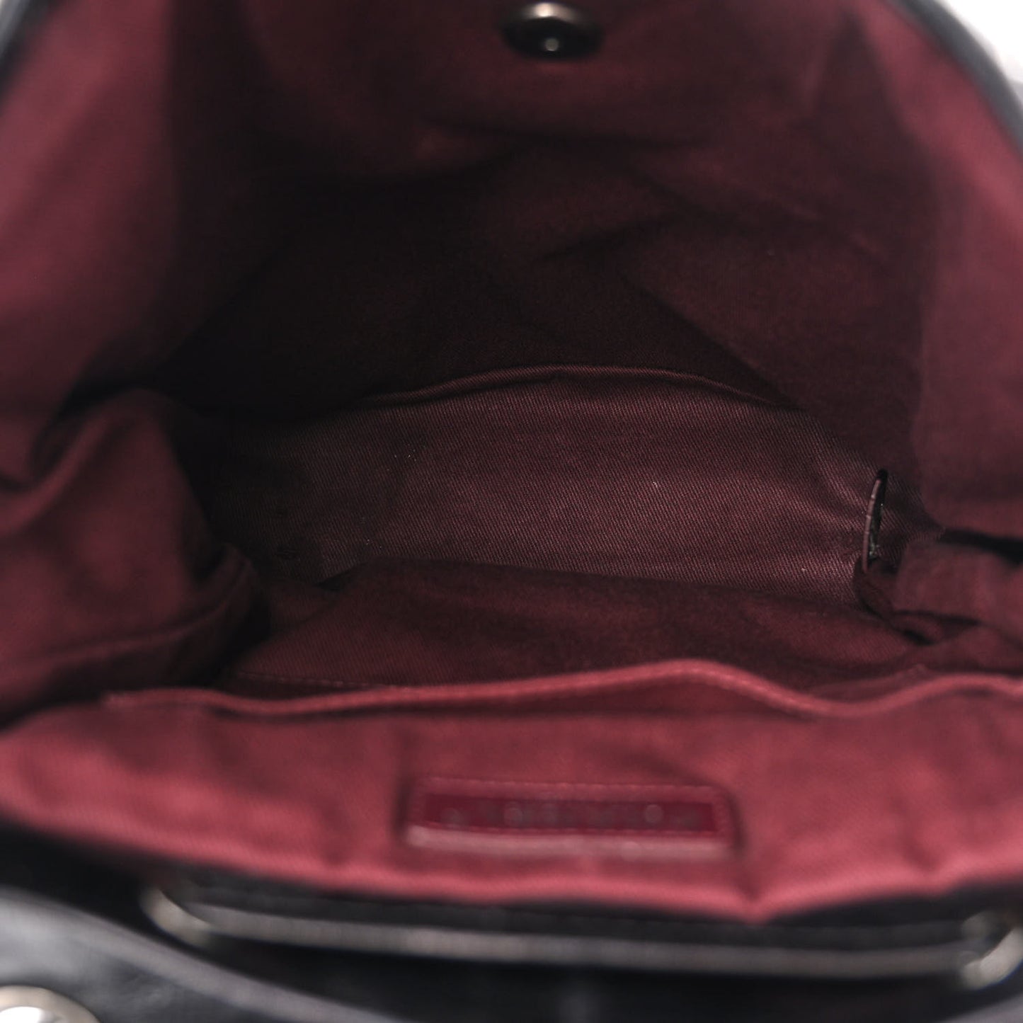 Glazed Calfskin Quilted Large Salzburg Backpack Black