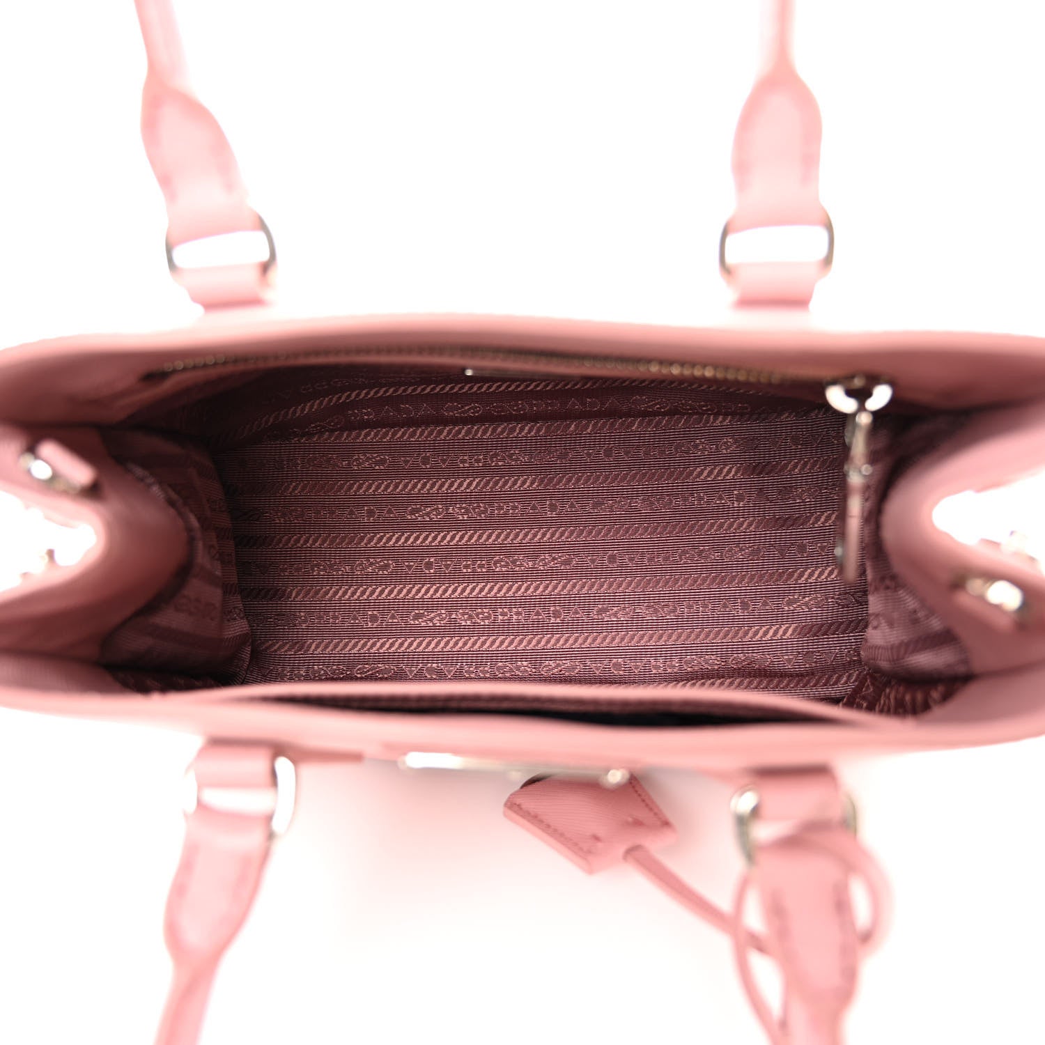 Prada Saffiano Lux Micro Galleria Shoulder Bag Petalo 5 of 10