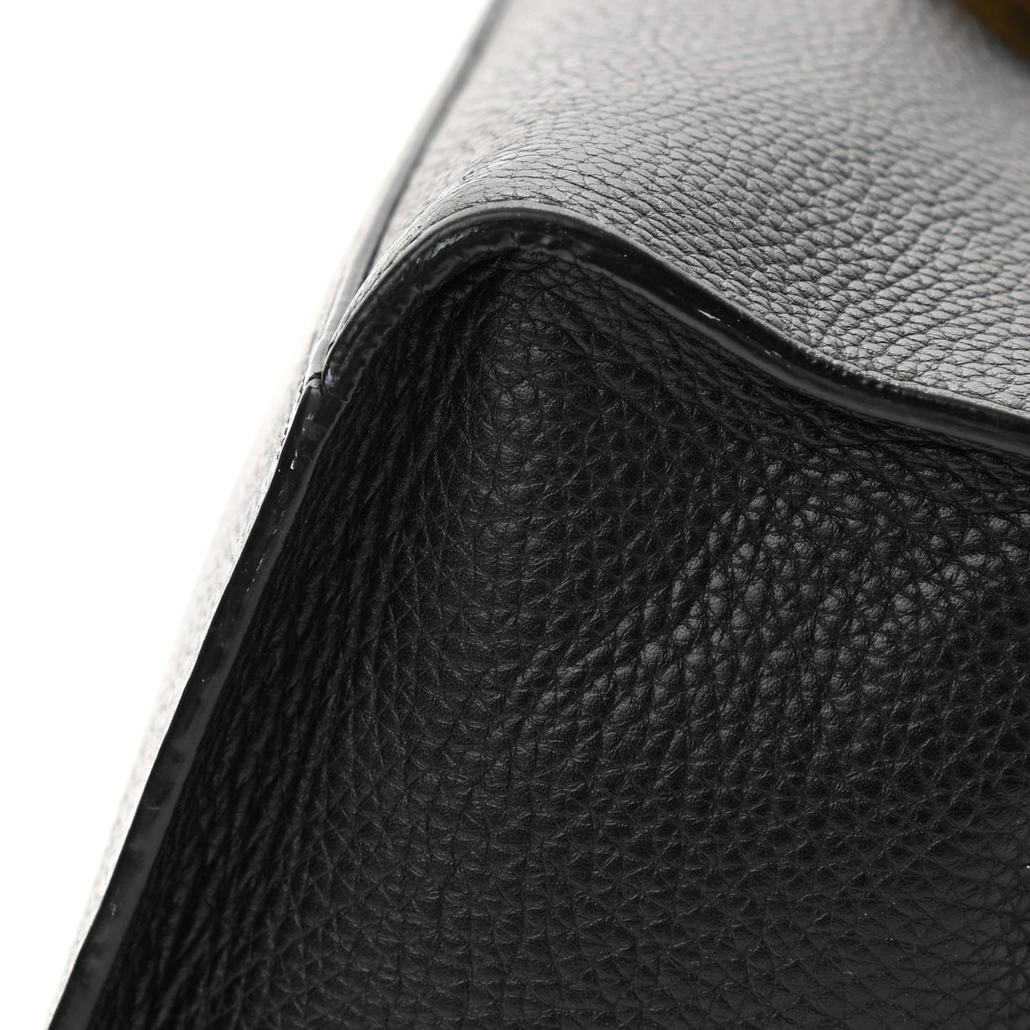 Calfskin Small GG Marmont Top Handle Bag Black