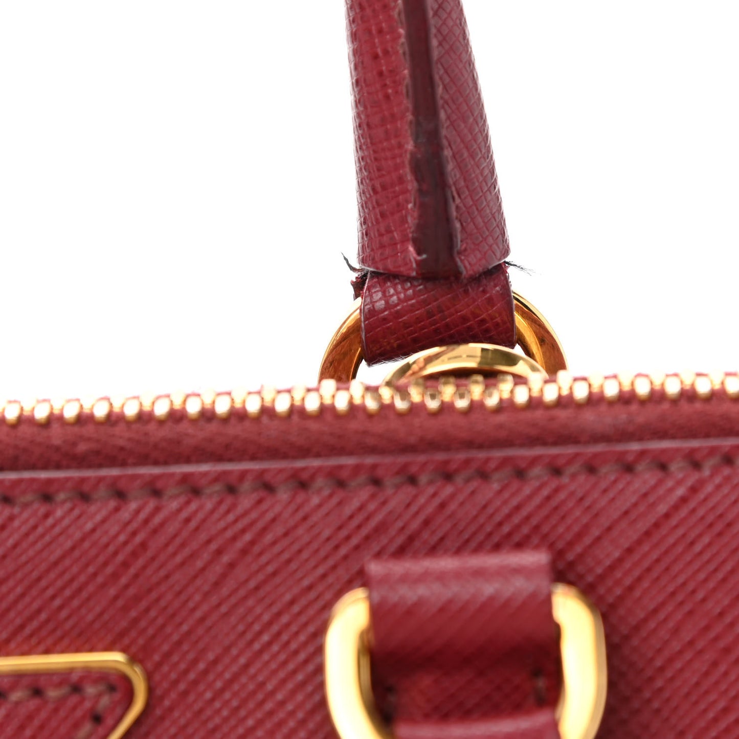 Saffiano Lux Small Promenade Tote Cerise