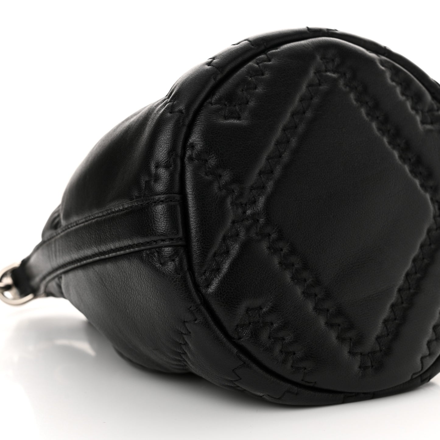 Calfskin Quilted The Bucket Bag Black