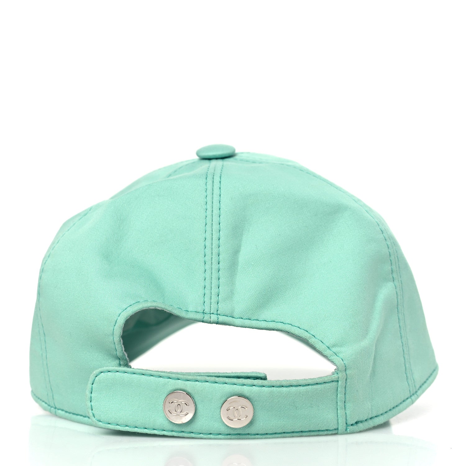 Chanel Cotton CC Cap Hat Turquoise Fuchsia 4 of 7