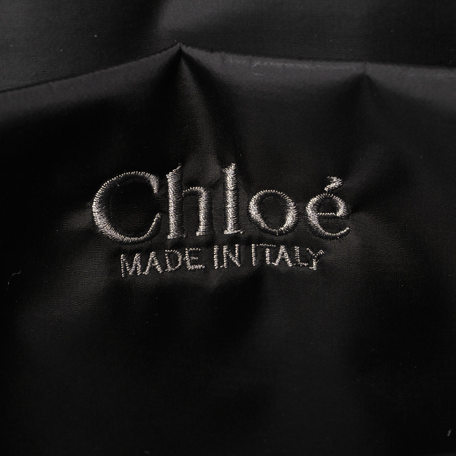 Chloe Recycled Polyester Medium Woody Ribbon Tote Black 6 of 10