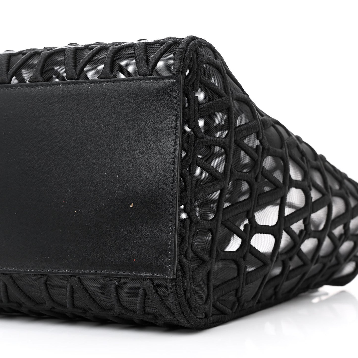 Toile Mesh Iconographe Goatskin Le Troisieme Shopping Bag Black