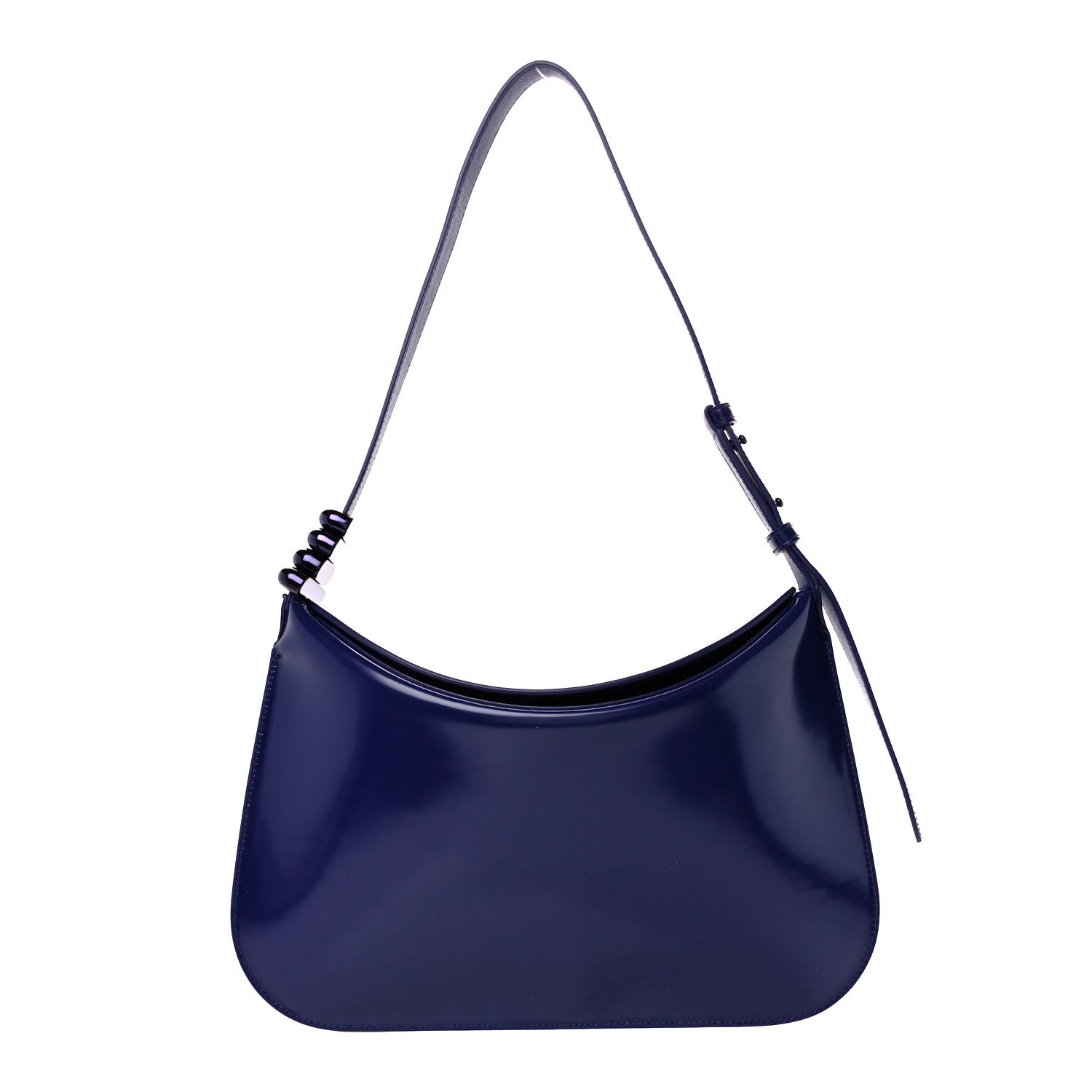 Bottega Veneta Patent Small Metal Loops Shoulder Bag Unicorn 1 of 10