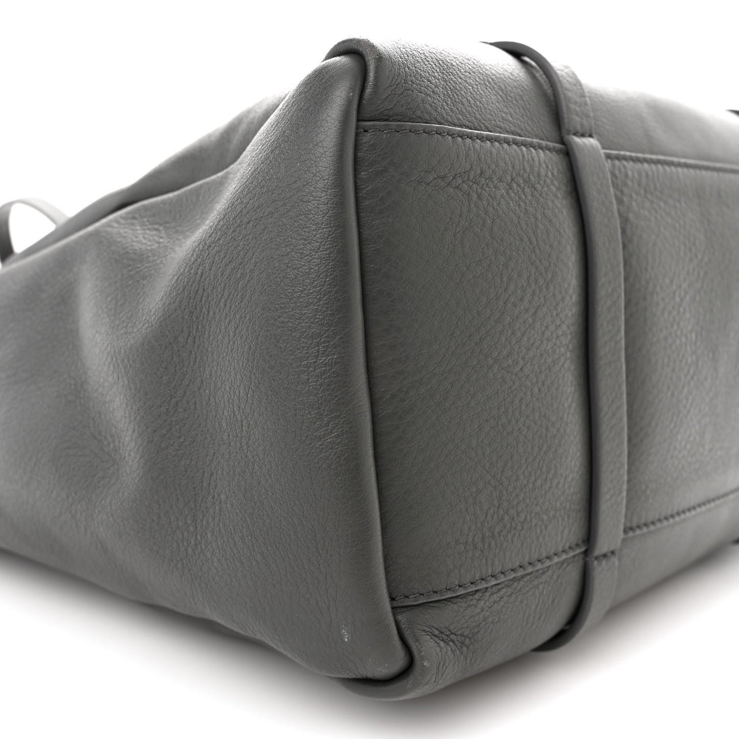 Veau Baltimore Double Sided Small Everyday Tote Gris Fossile Black