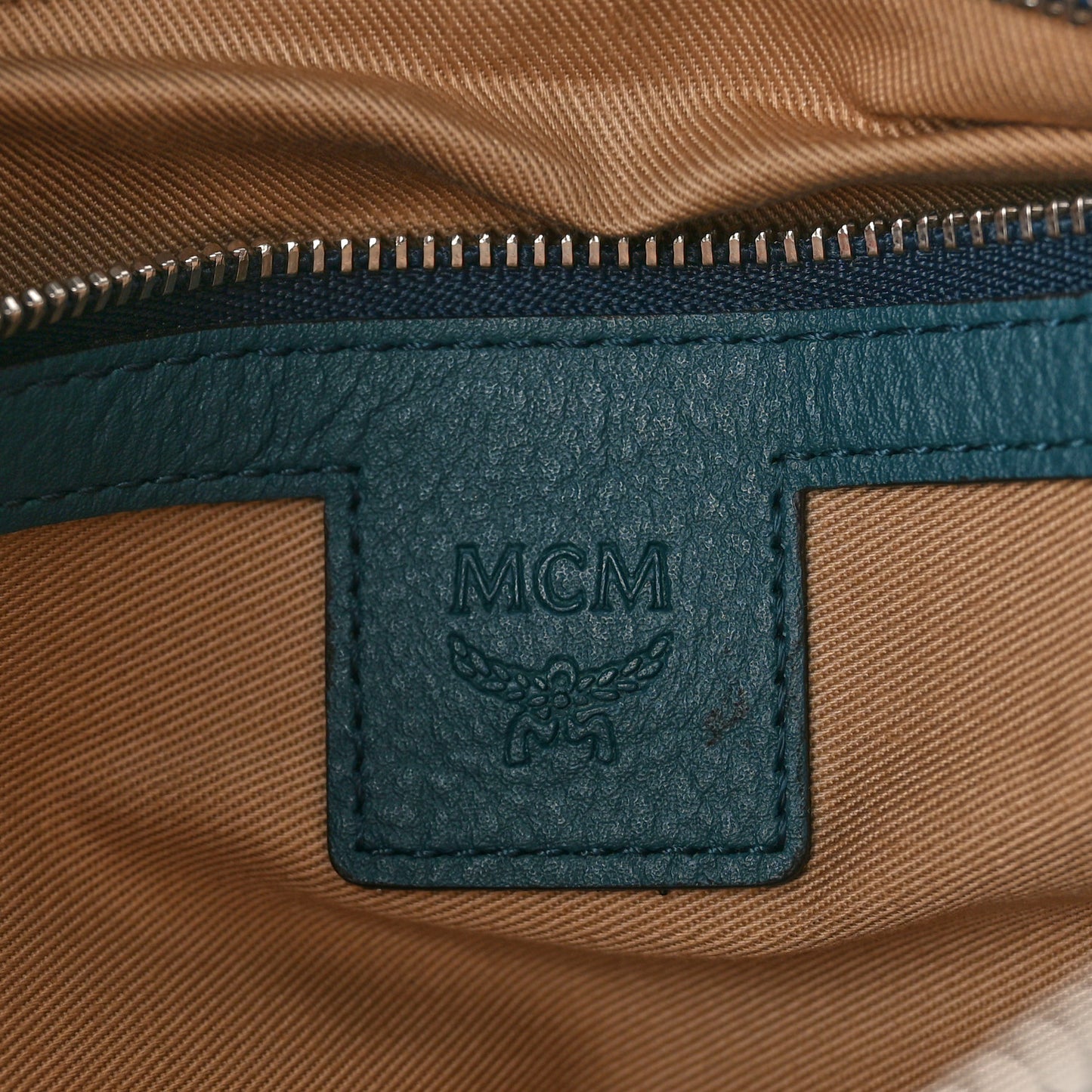 Calfskin Ottomar Monogram Medium Crossbody Pouch Deep Teal