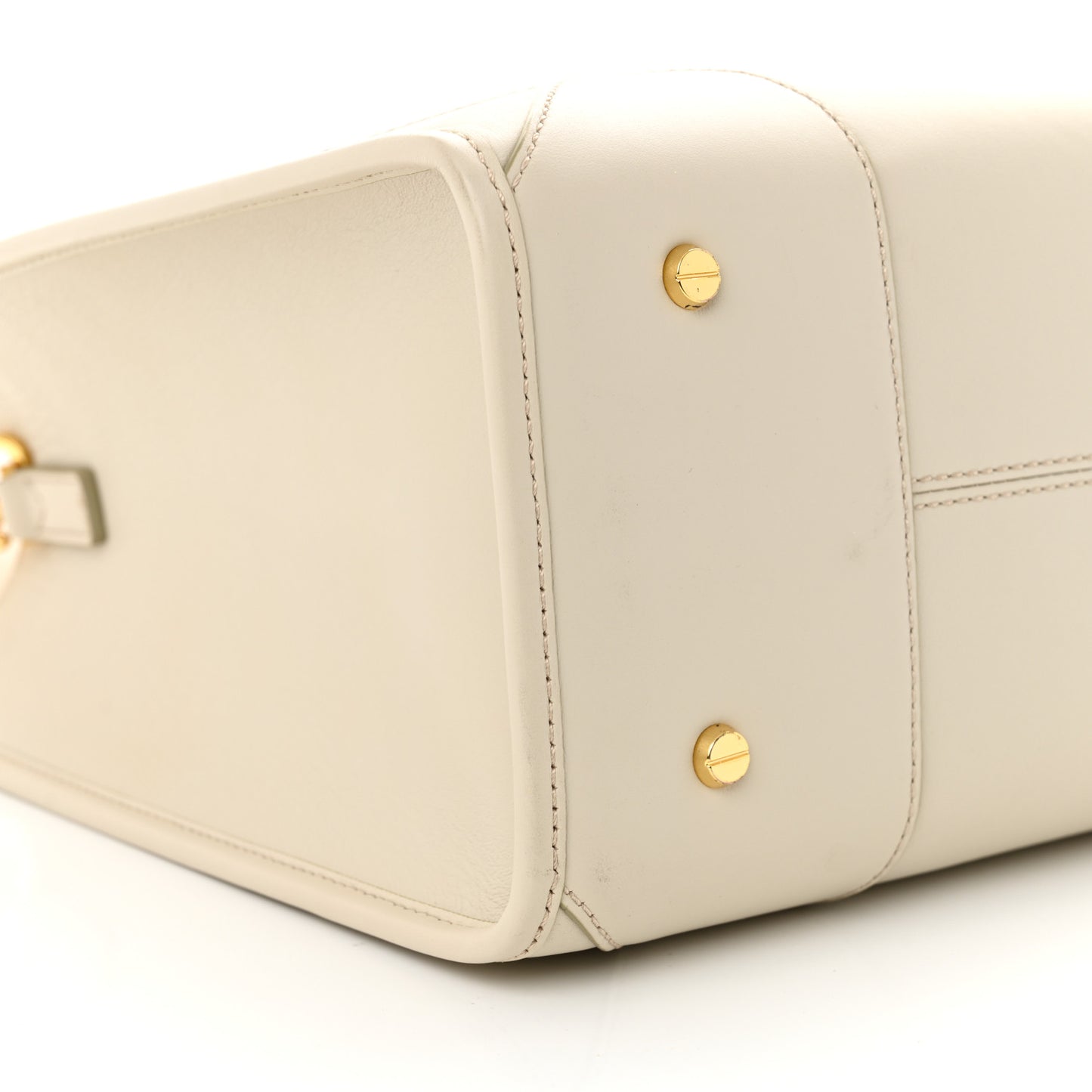 Calfskin Large Munchen Tote White