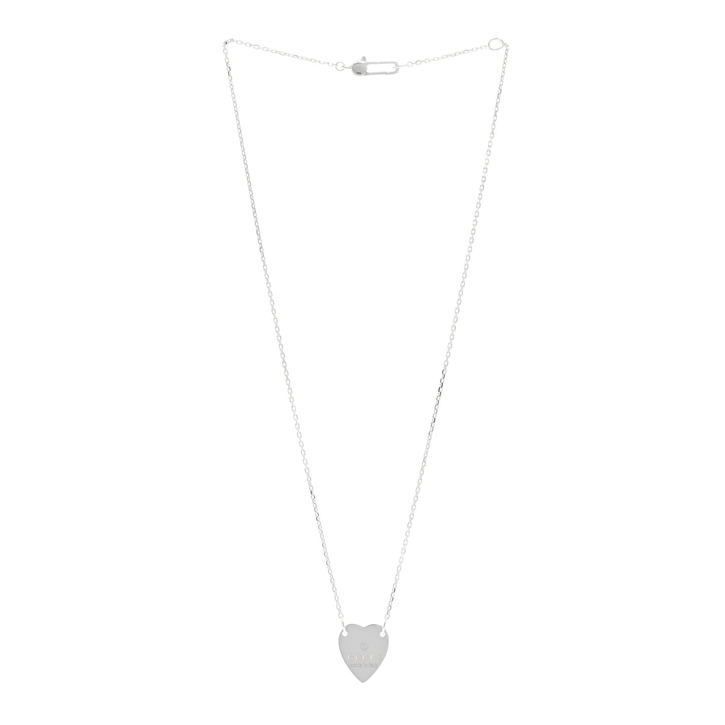 Sterling Silver Trademark Heart Pendant Necklace