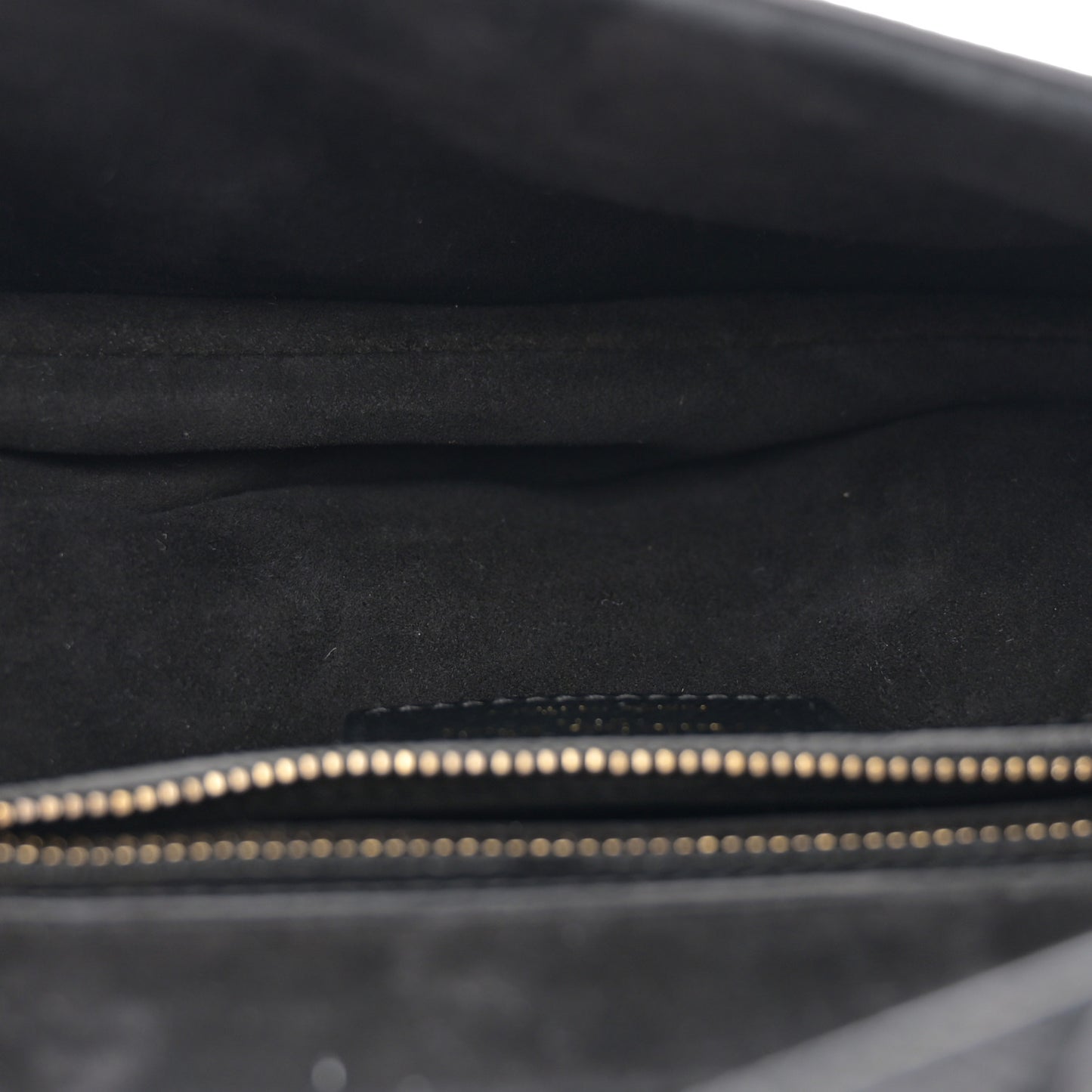 Grained Calfskin Saddle Bag Black