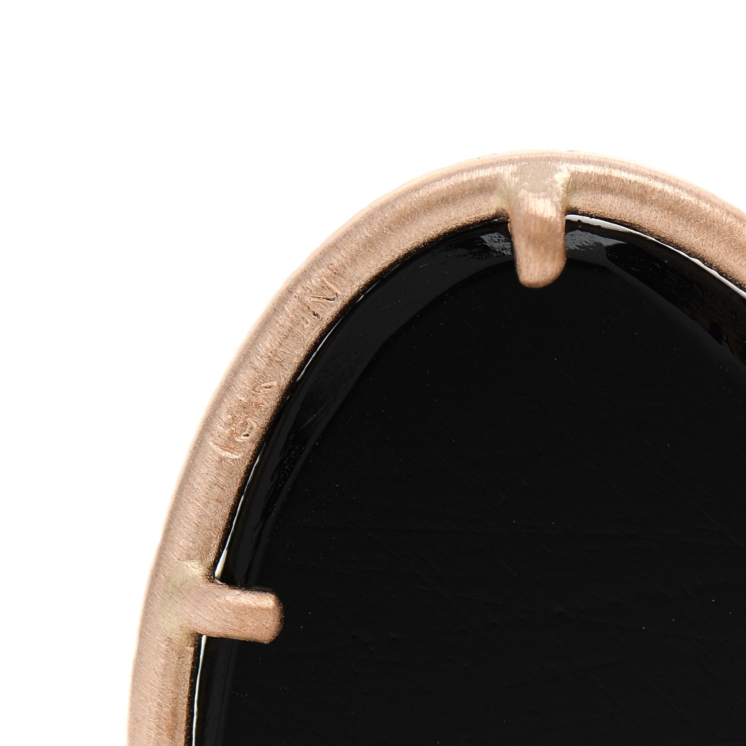 Irene Neuwirth 18K Rose Gold Diamond Onyx Classic Pear Drop Earrings 4 of 5
