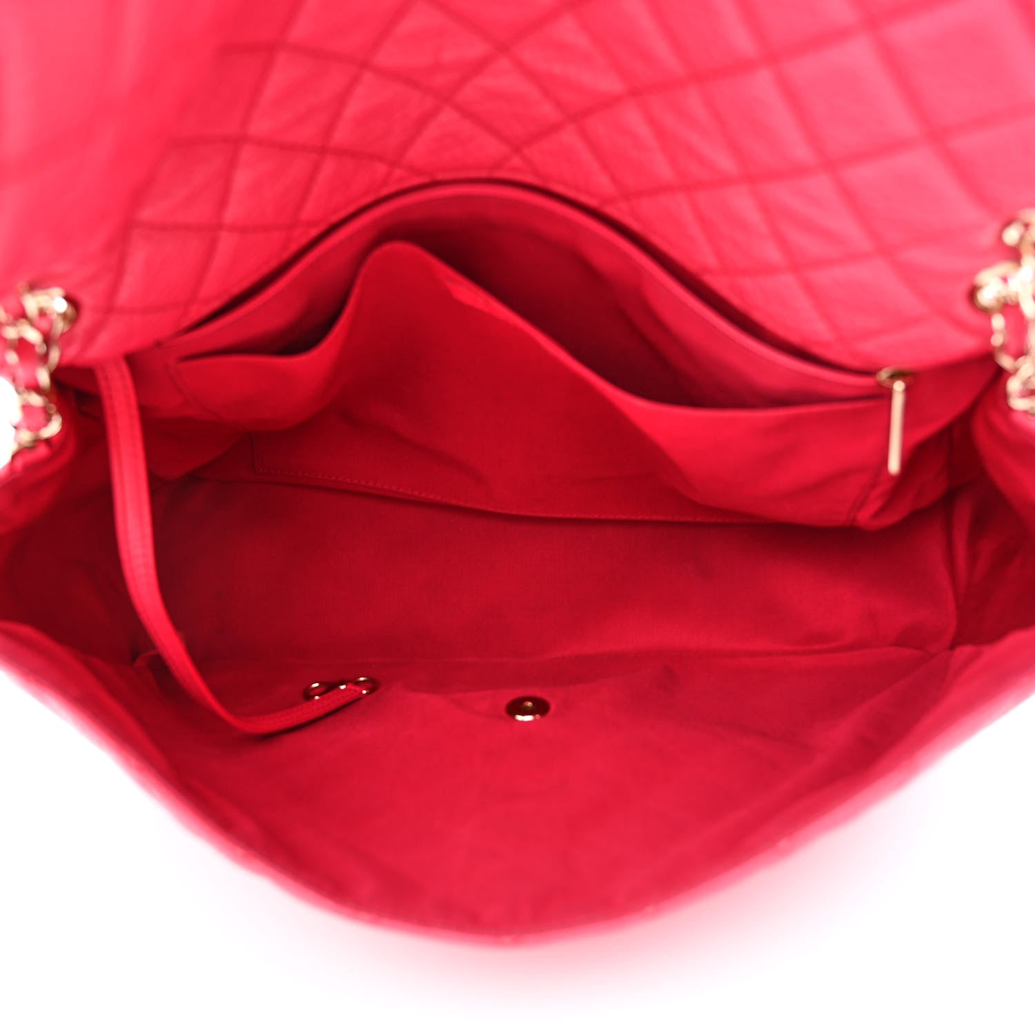 Chanel Calfskin Quilted Small XXL Travel Flap Bag Dark Pink 5 of 15