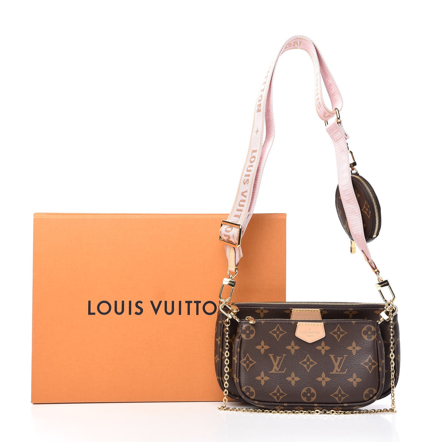 Monogram Multi Pochette Accessories Rose Clair