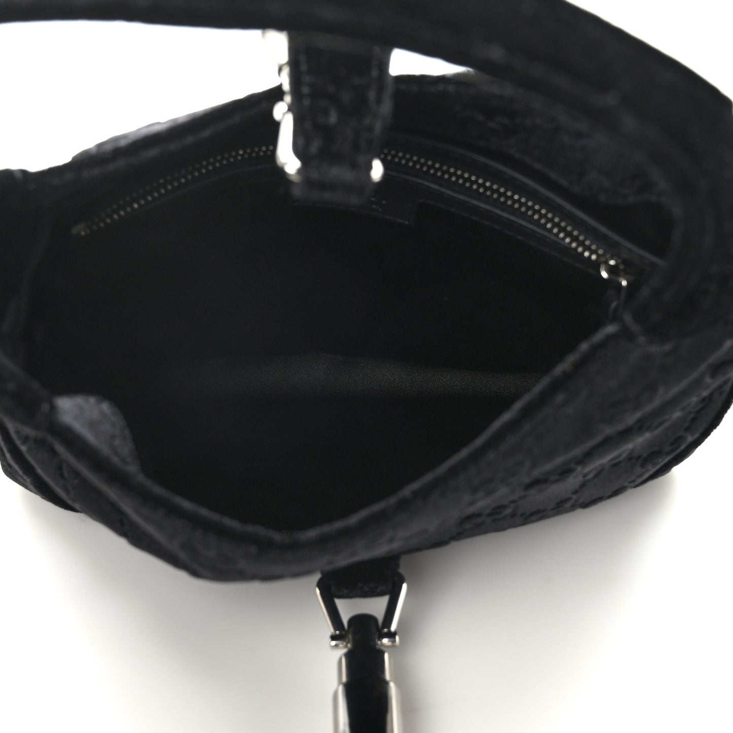 New Velvet Ashmir GG Monogram Small Jackie 1961 Hobo Black