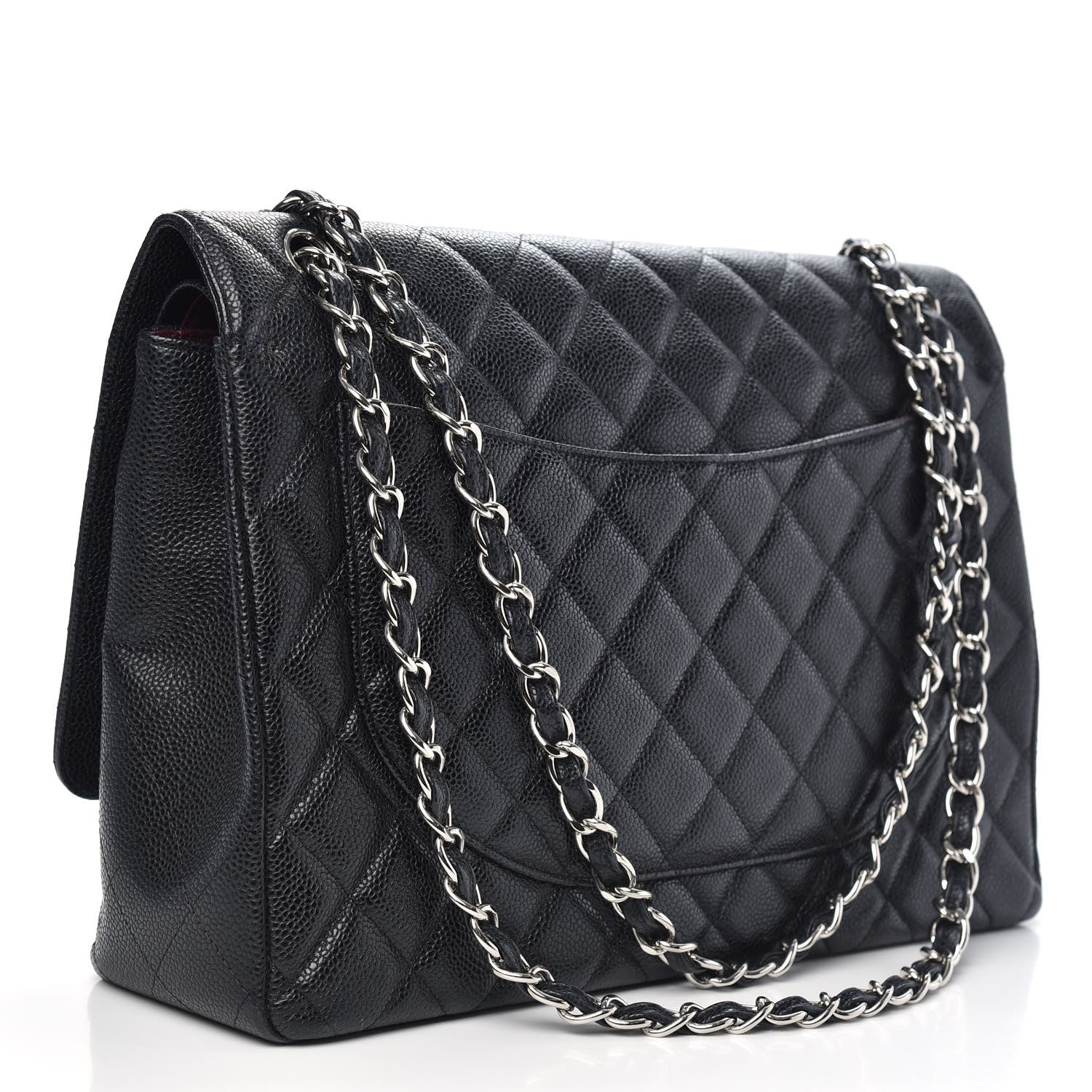 Chanel Caviar Quilted Maxi Double Flap Black 3 of 10