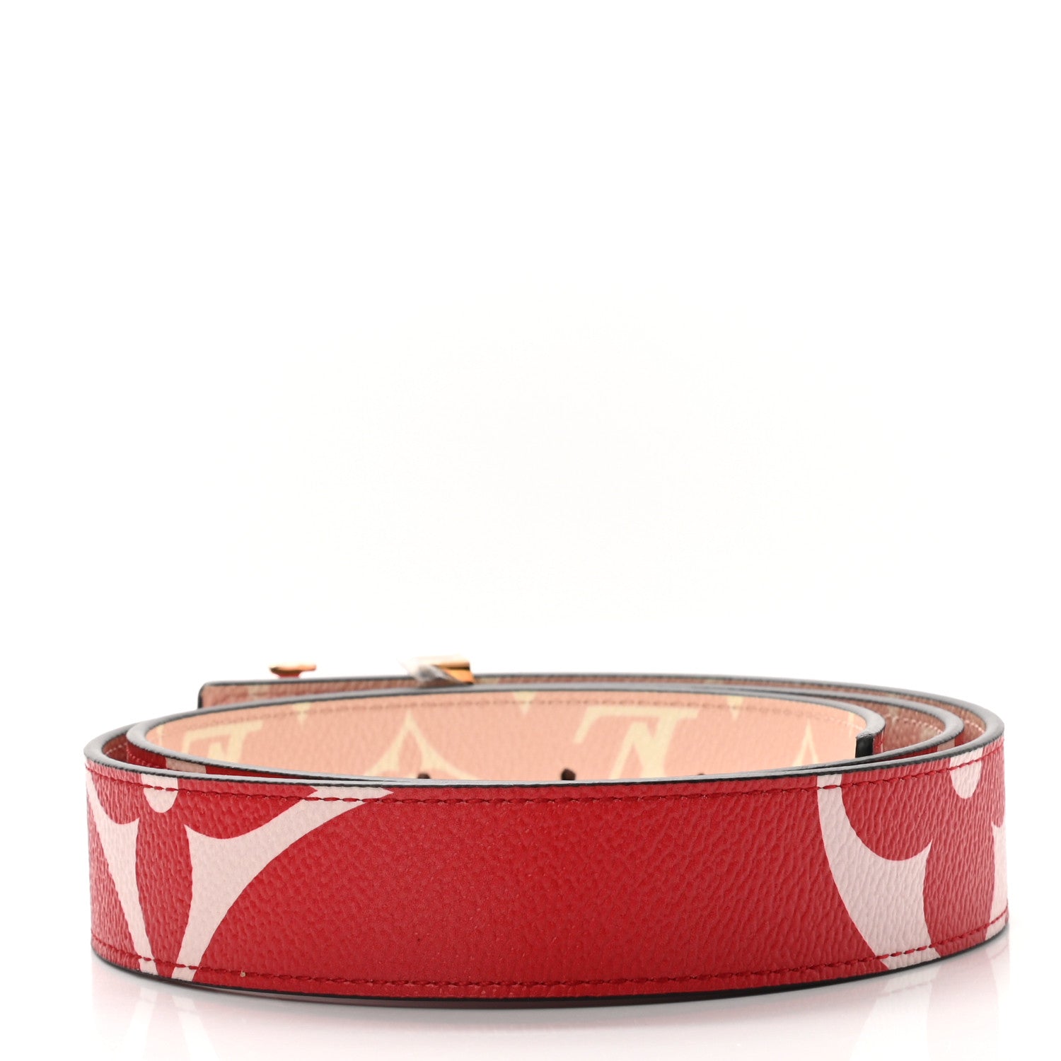 Louis Vuitton Giant Monogram 30mm LV Iconic Reversible Belt 85 34 Rouge 2 of 6