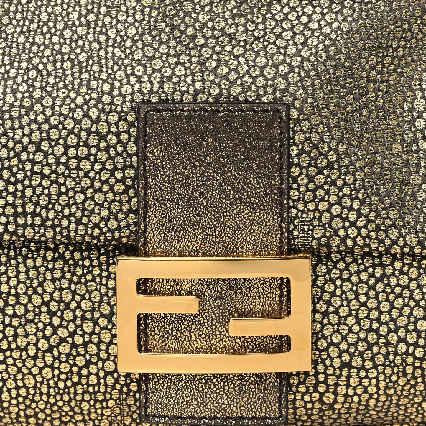 Metallic Canvas Baguette Gold